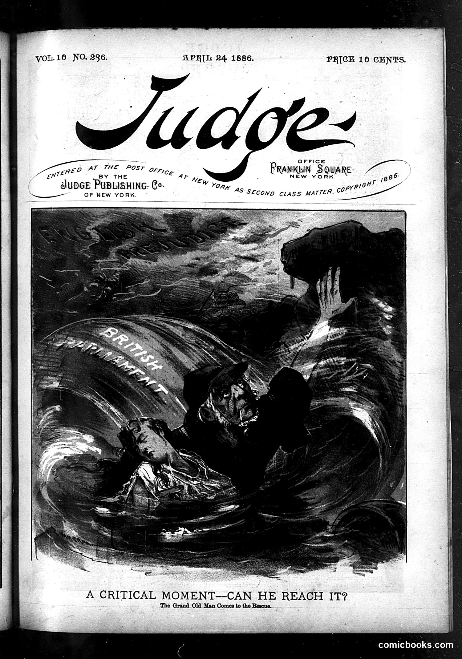 Judge — April 24, 1886 — page 1: Judge, 1886-04-24