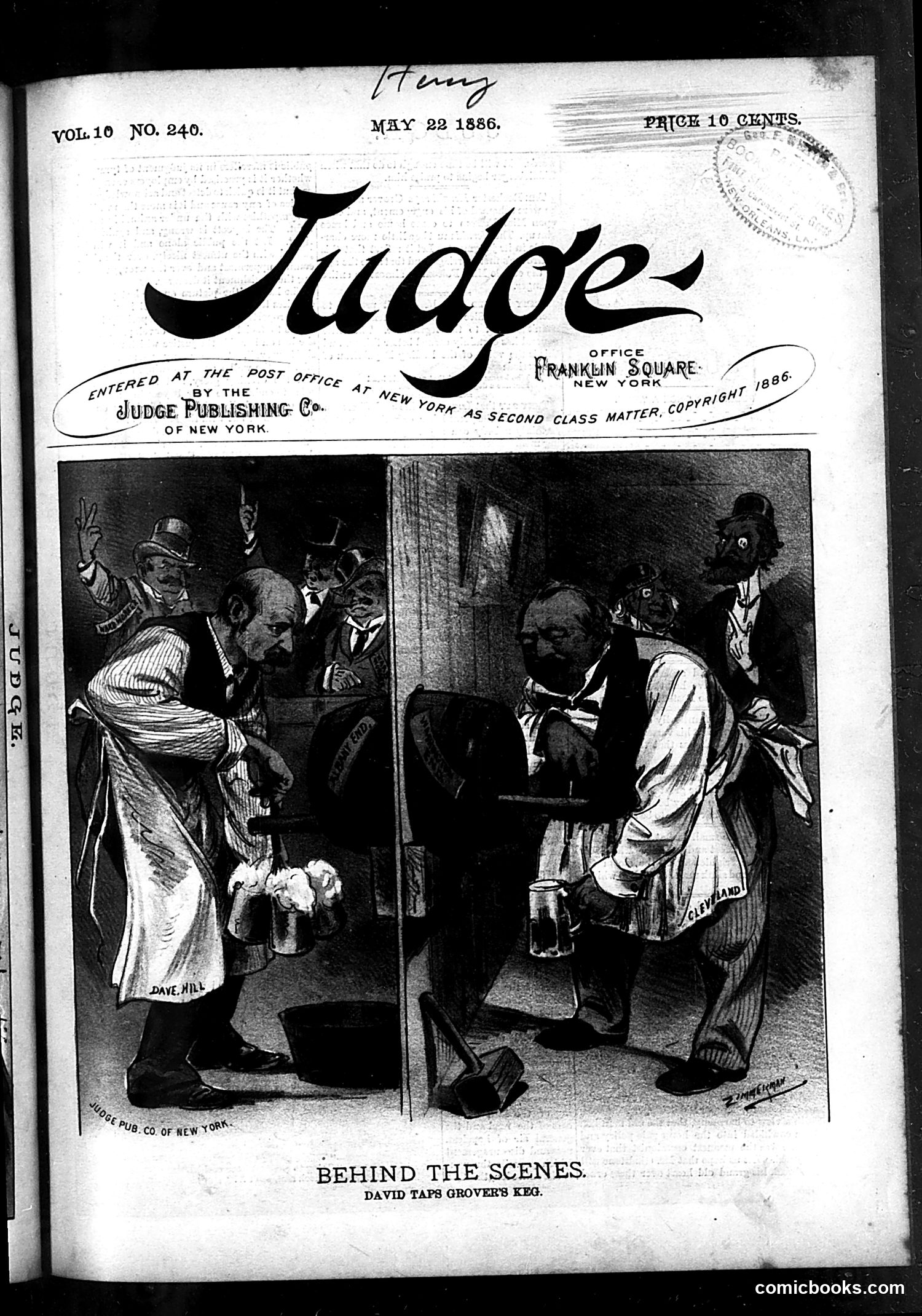 Judge — May 22, 1886 — page 1: Judge, 1886-05-22