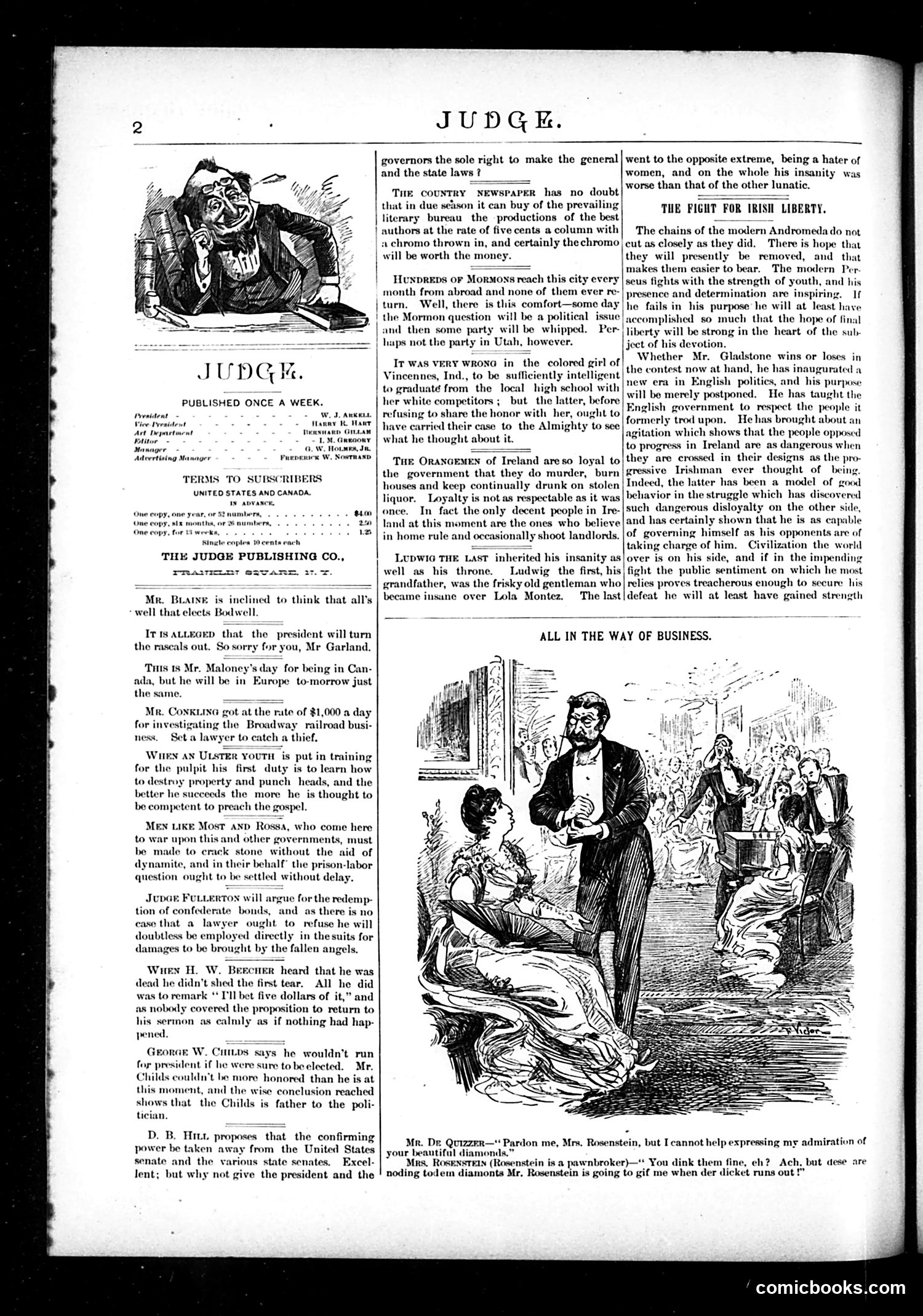 Judge — June 26, 1886 — page 2: Judge, 1886-06-26