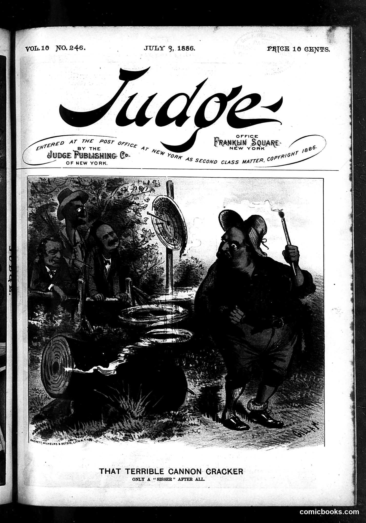 Judge — July 3, 1886 — page 1: Judge, 1886-07-03
