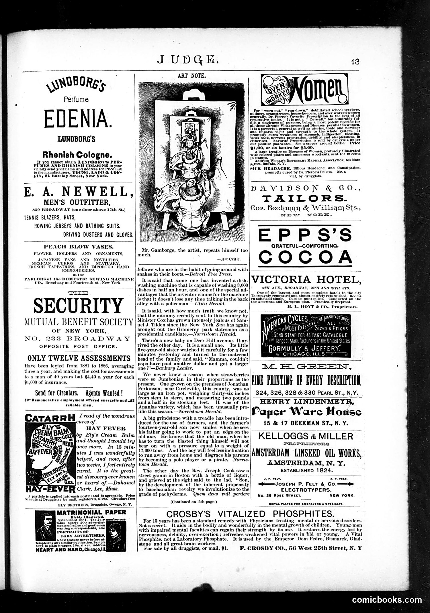 Judge — July 31, 1886 — page 13