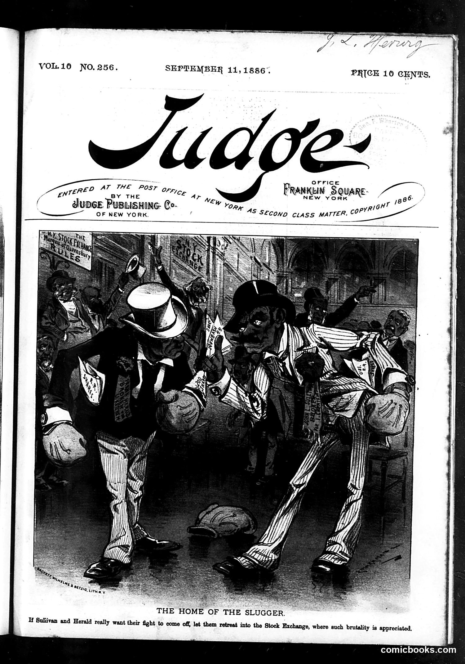 Judge — September 11, 1886 — page 1: Judge, 1886-09-11