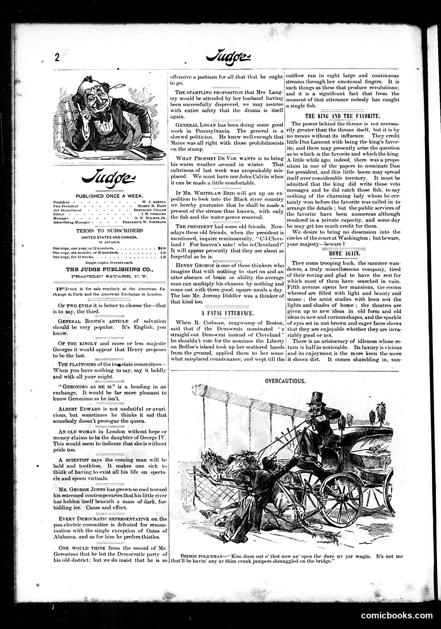 Judge — October 9, 1886 — page 2: Judge, 1886-10-09