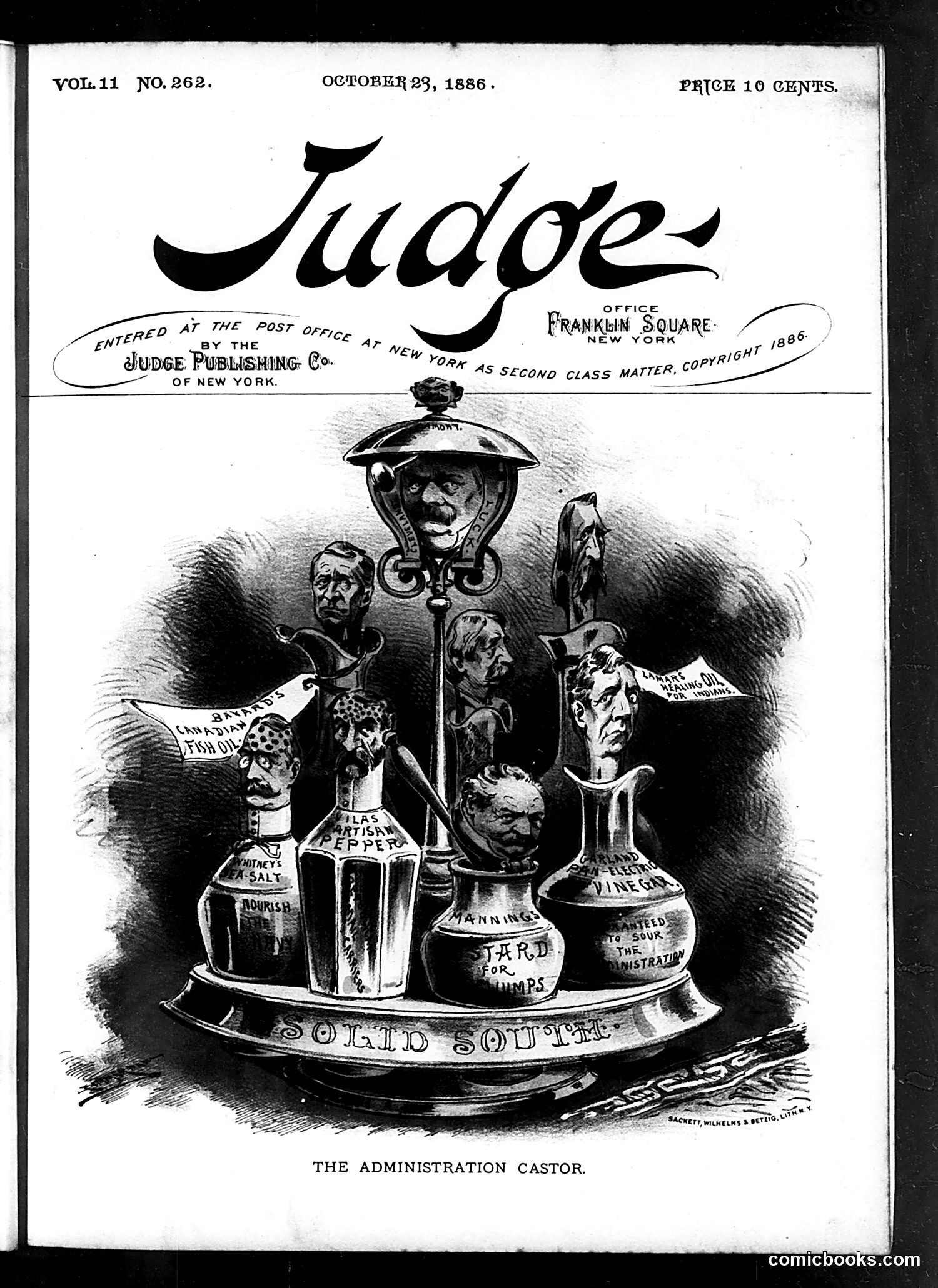 Judge — October 23, 1886 — page 1: Judge, 1886-10-23