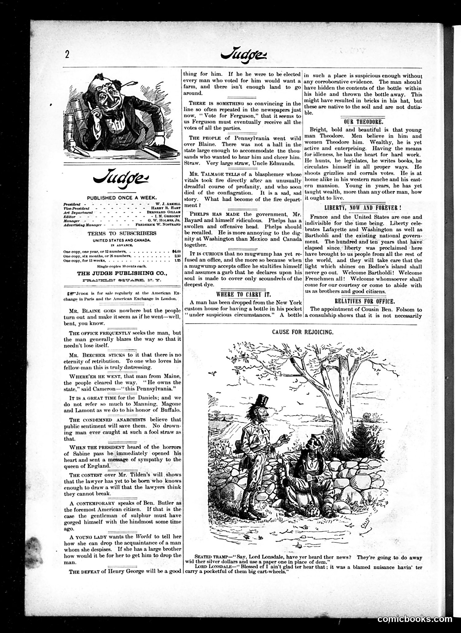 Judge — October 30, 1886 — page 2: Judge, 1886-10-30