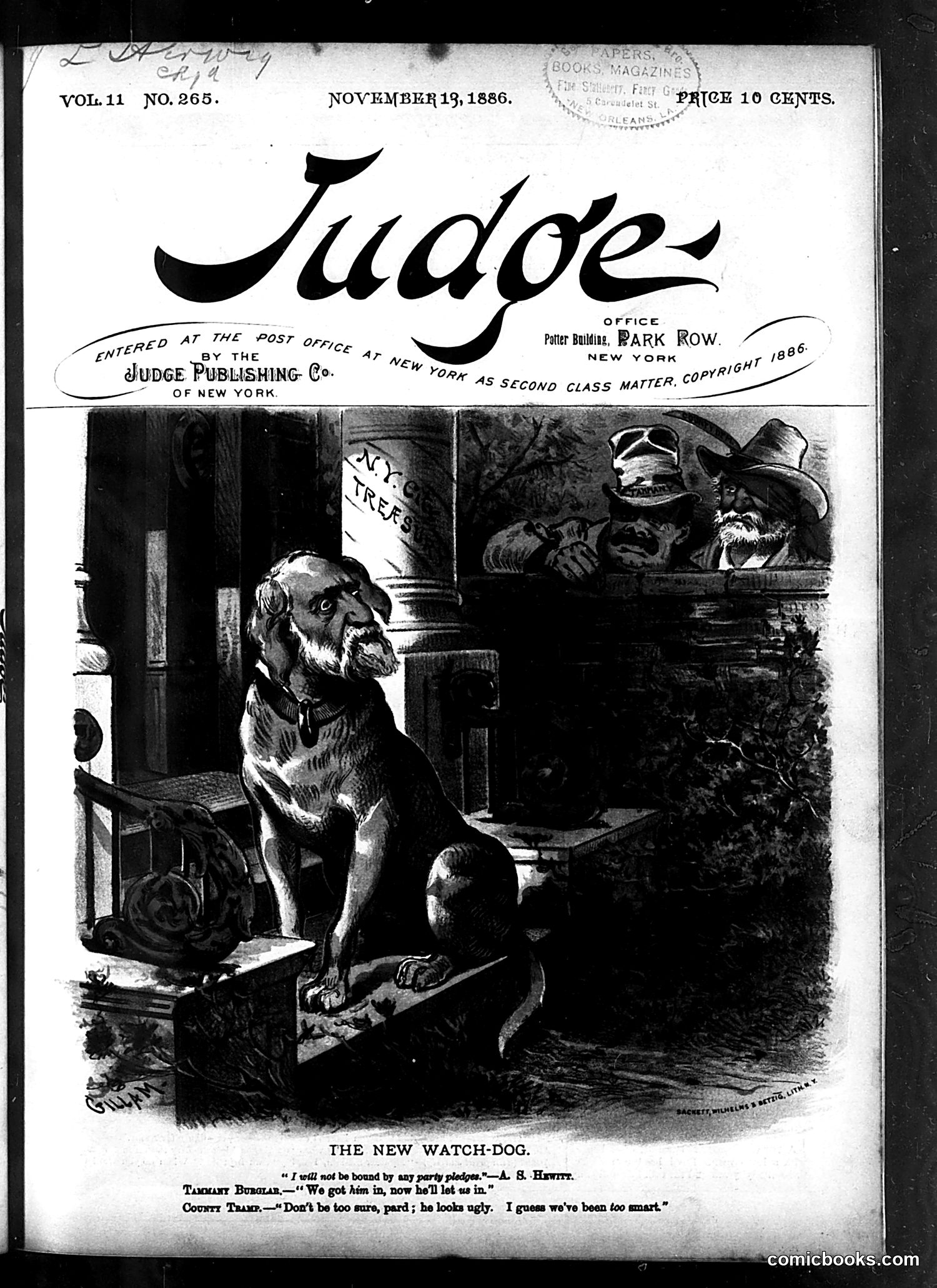 Judge — November 13, 1886 — page 1: Judge, 1886-11-13