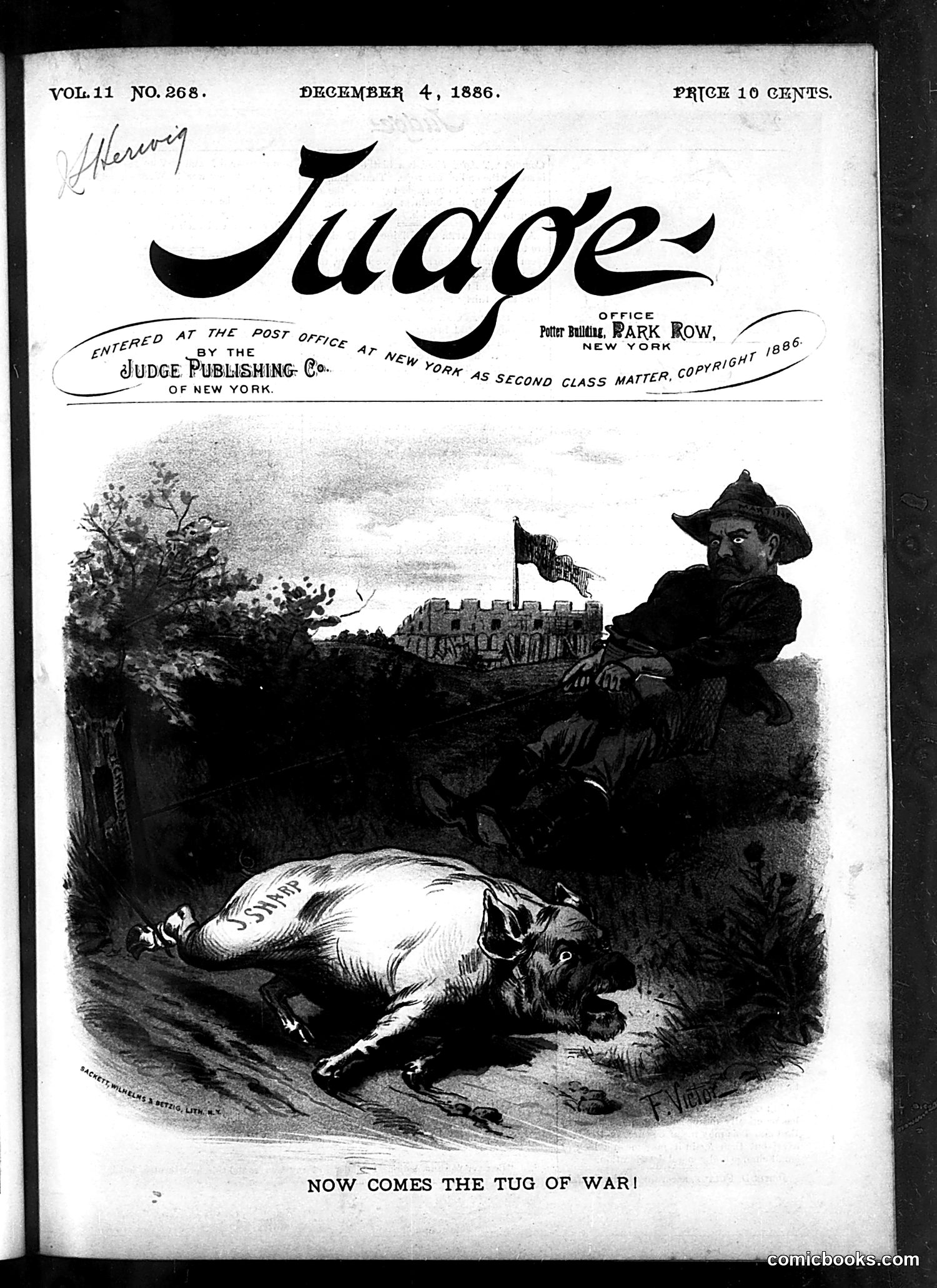 Judge — December 4, 1886 — page 1: Judge, 1886-12-04