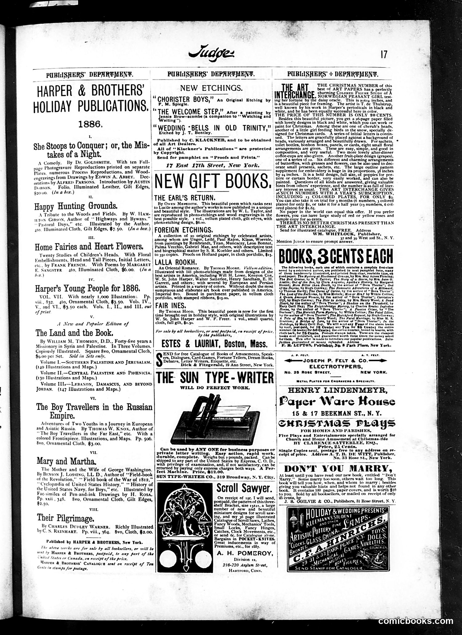 Judge — December 25, 1886 — page 17