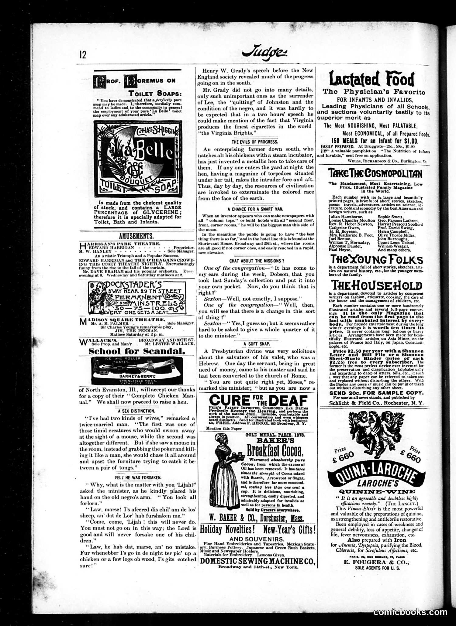 Judge — January 8, 1887 — page 12