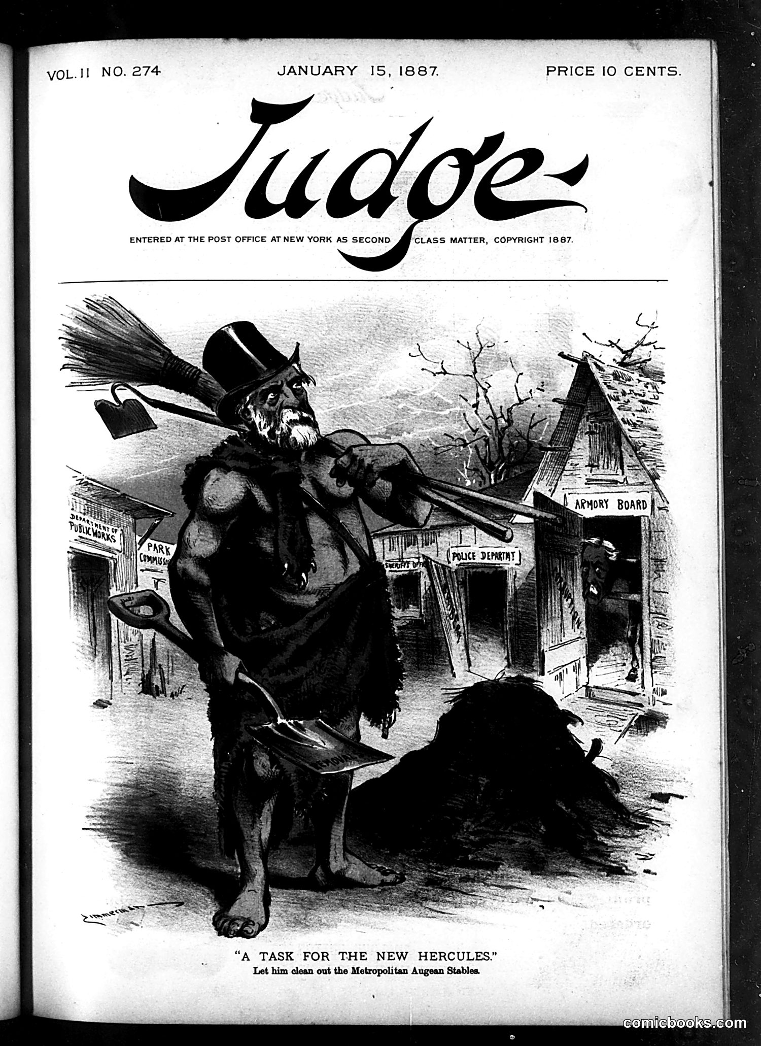 Judge — January 15, 1887 — page 1: Judge, 1887-01-15