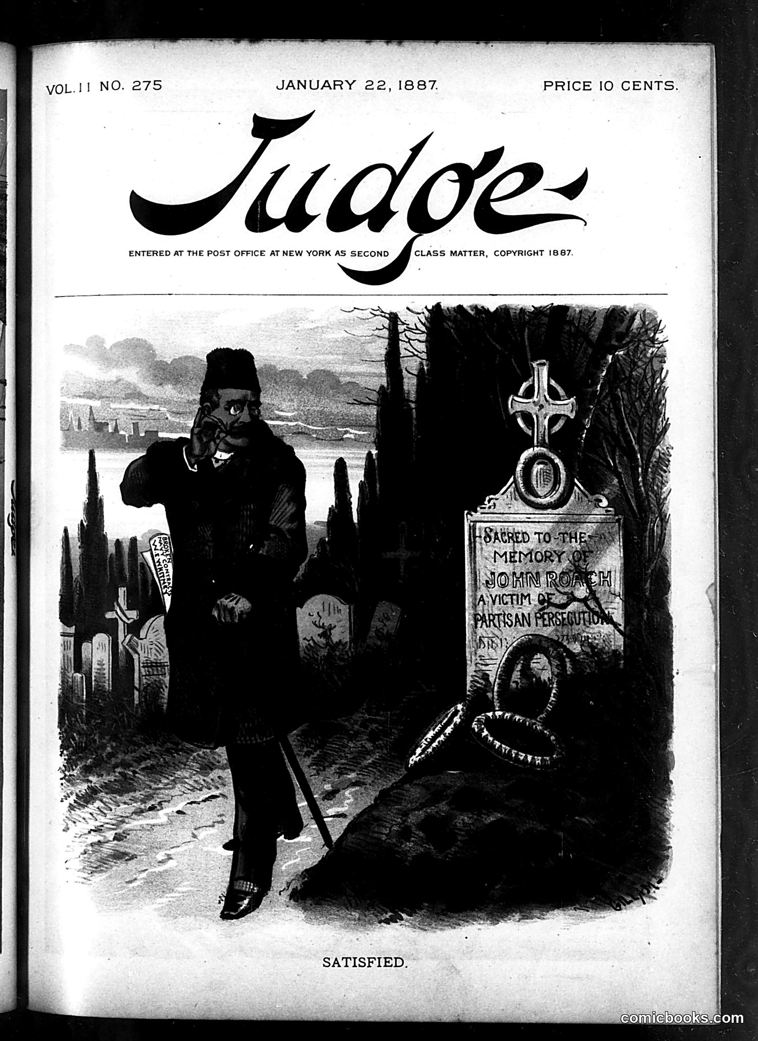 Judge — January 22, 1887 — page 1: Judge, 1887-01-22