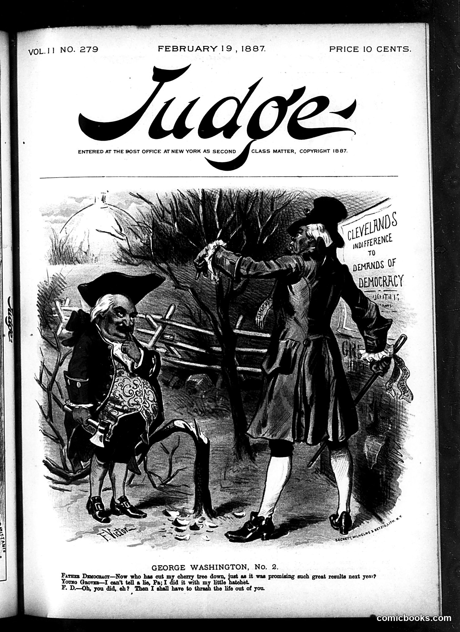 Judge — February 19, 1887 — page 1: Judge, 1887-02-19