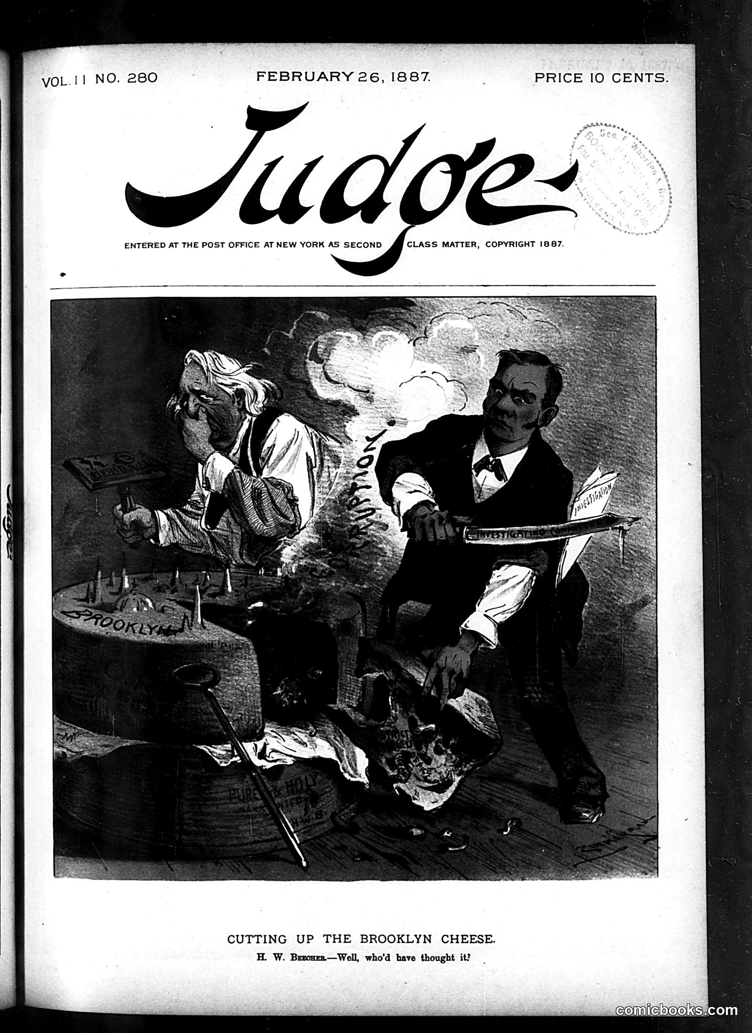 Judge — February 26, 1887 — page 1: Judge, 1887-02-26
