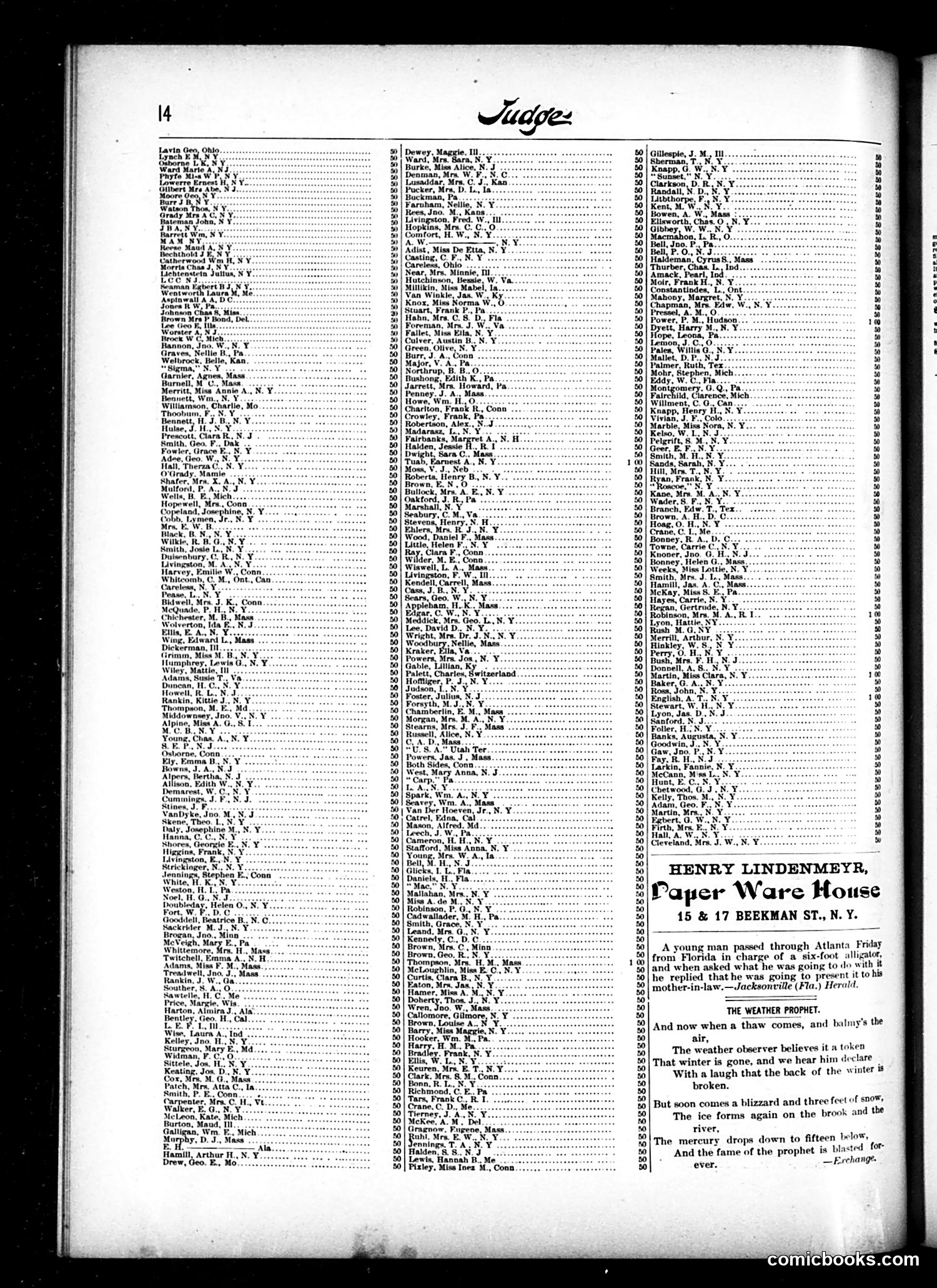 Judge — February 26, 1887 — page 14