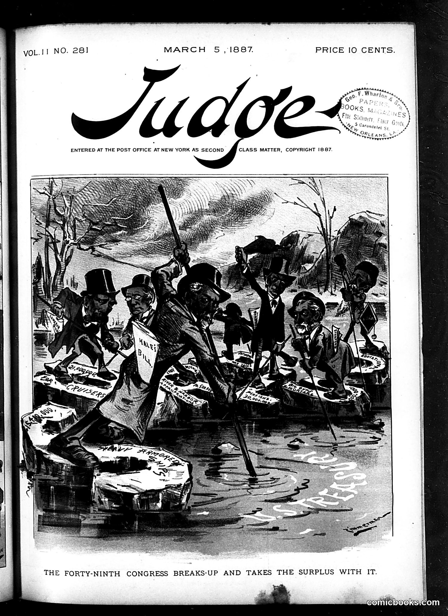 Judge — March 5, 1887 — page 1: Judge, 1887-03-05