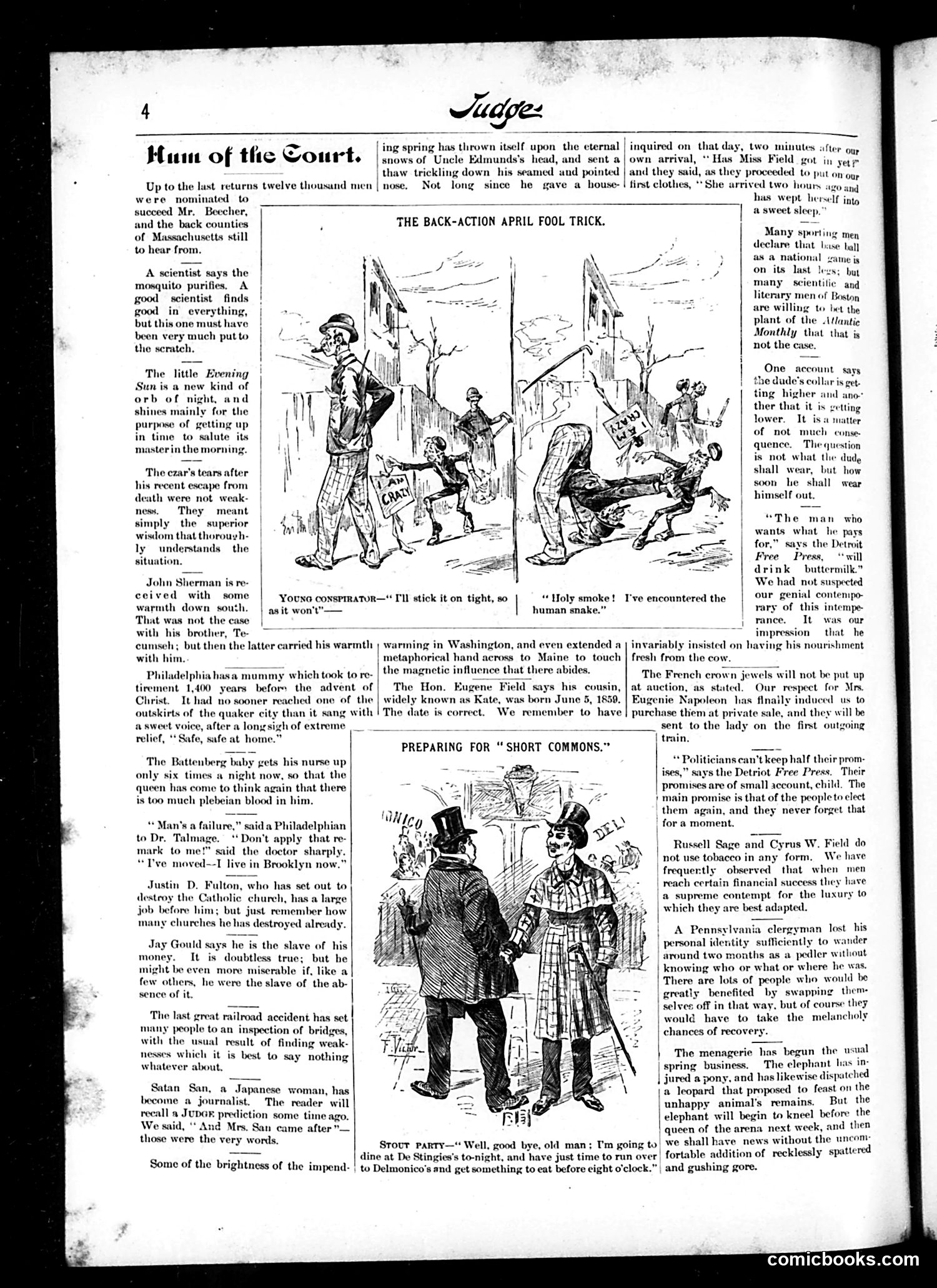 Judge — April 2, 1887 — page 4: Judge, 1887-04-02
