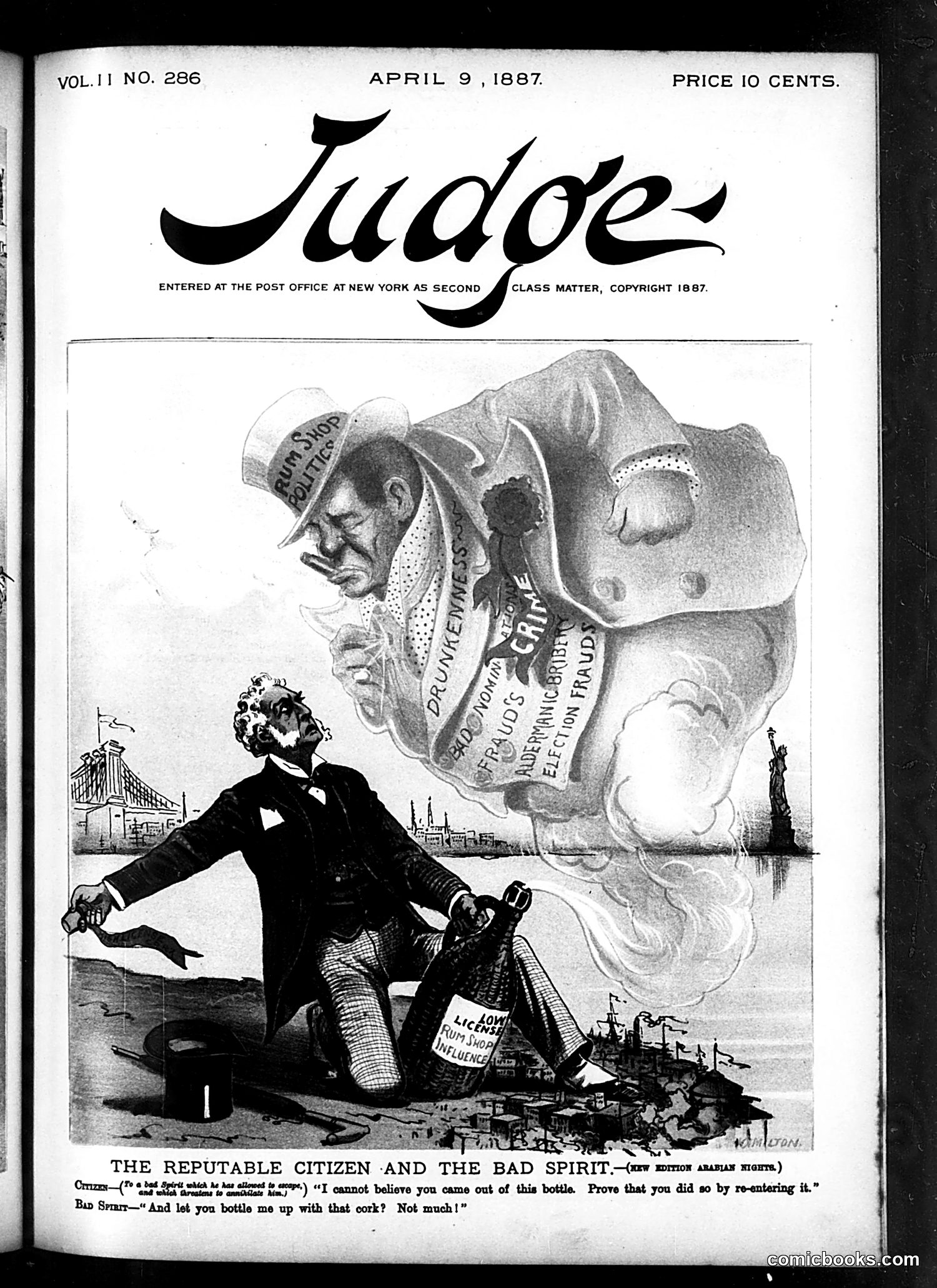 Judge — April 9, 1887 — page 1: Judge, 1887-04-09