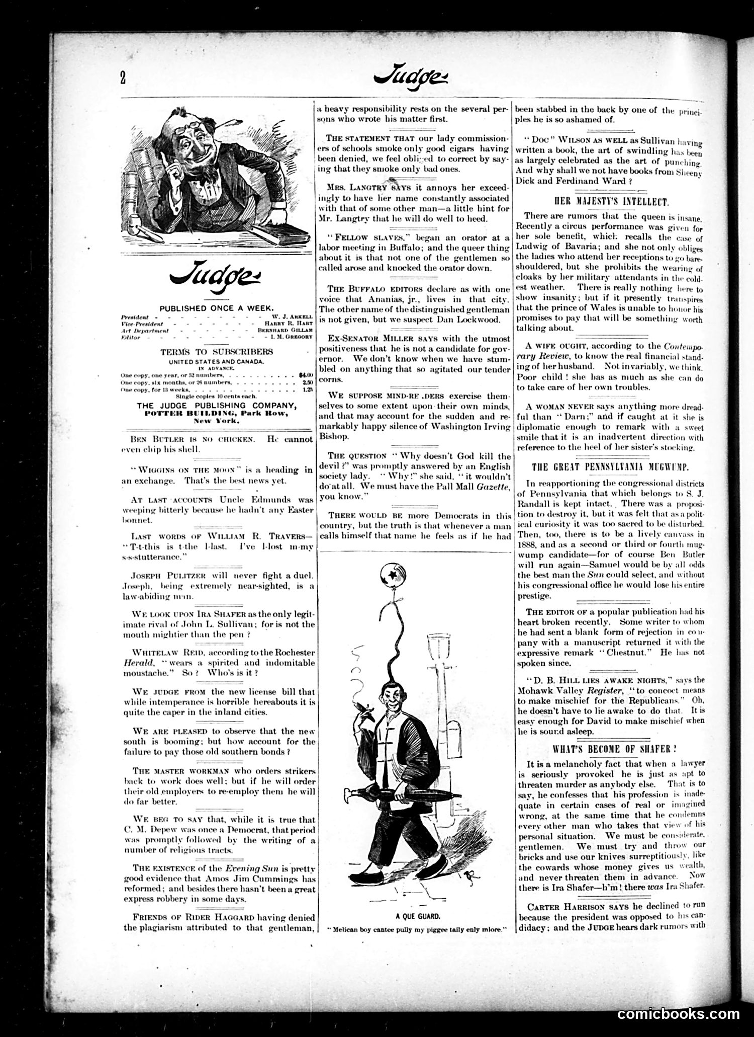 Judge — April 9, 1887 — page 2: Judge, 1887-04-09