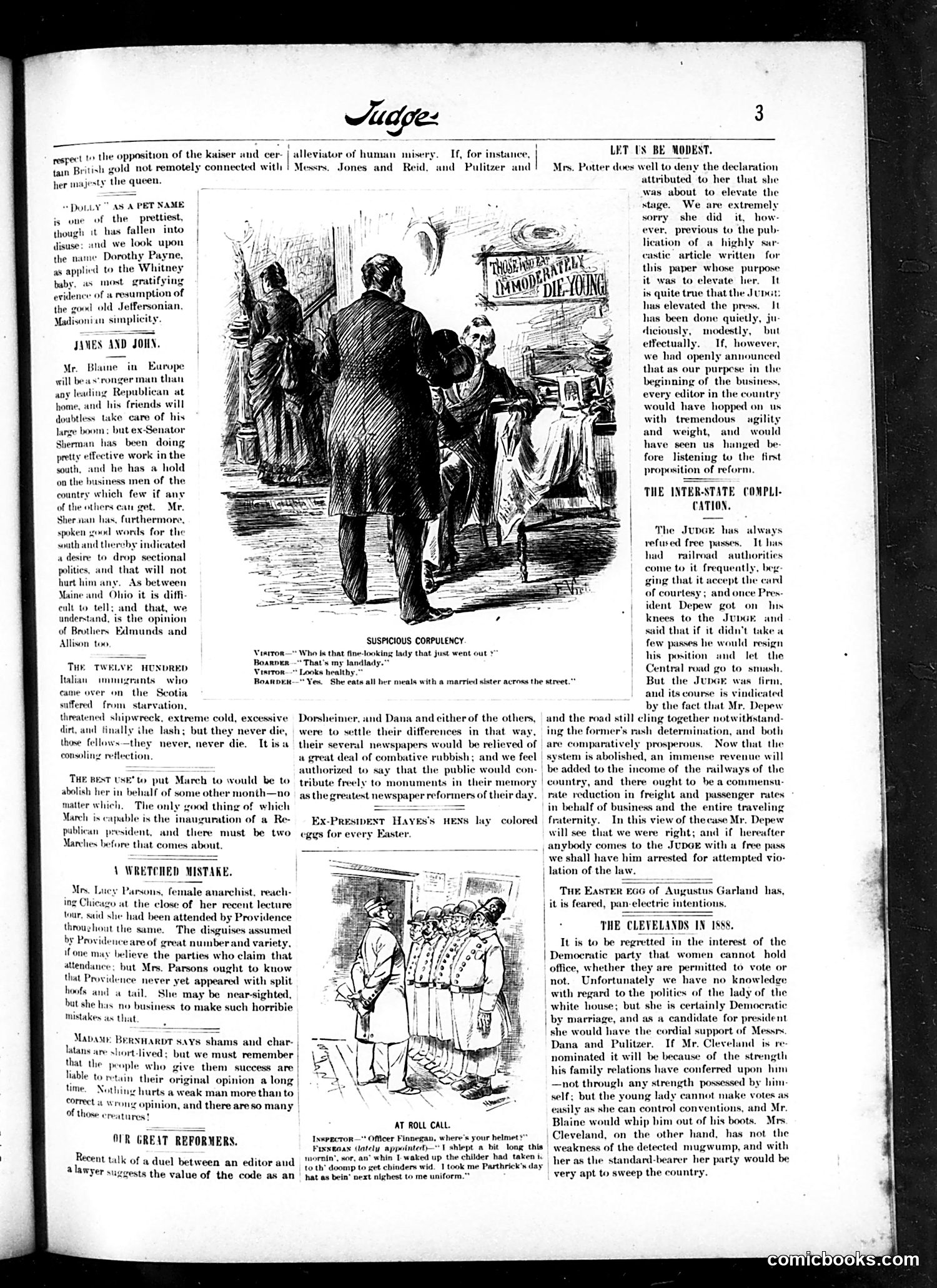 Judge — April 9, 1887 — page 3: Judge, 1887-04-09