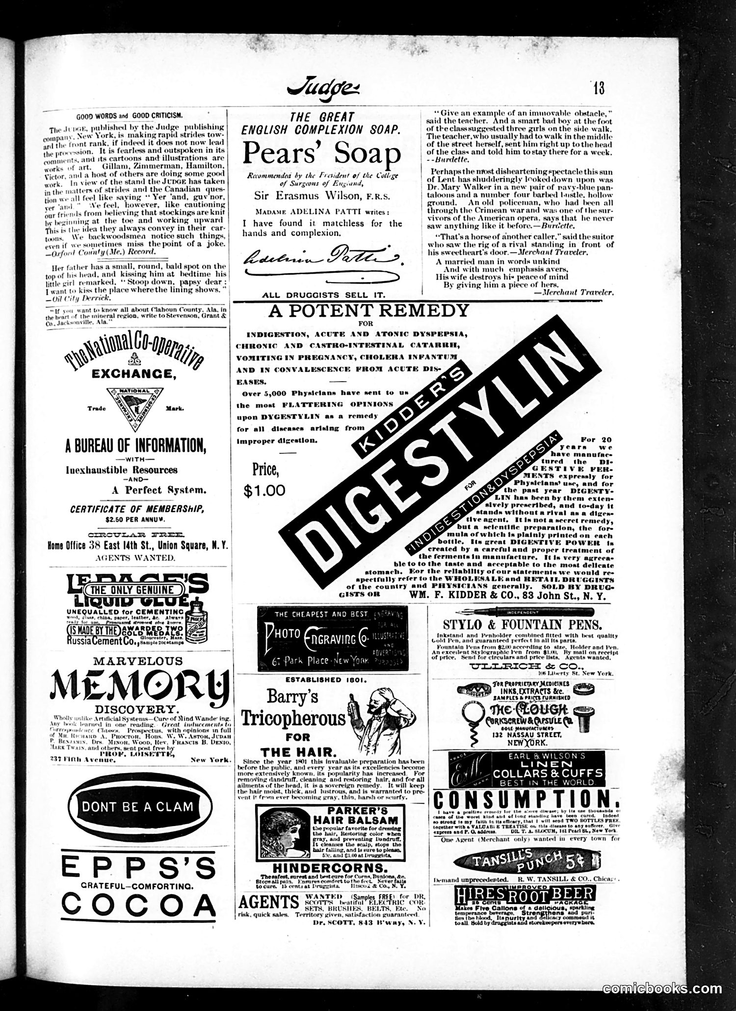 Judge — April 9, 1887 — page 13
