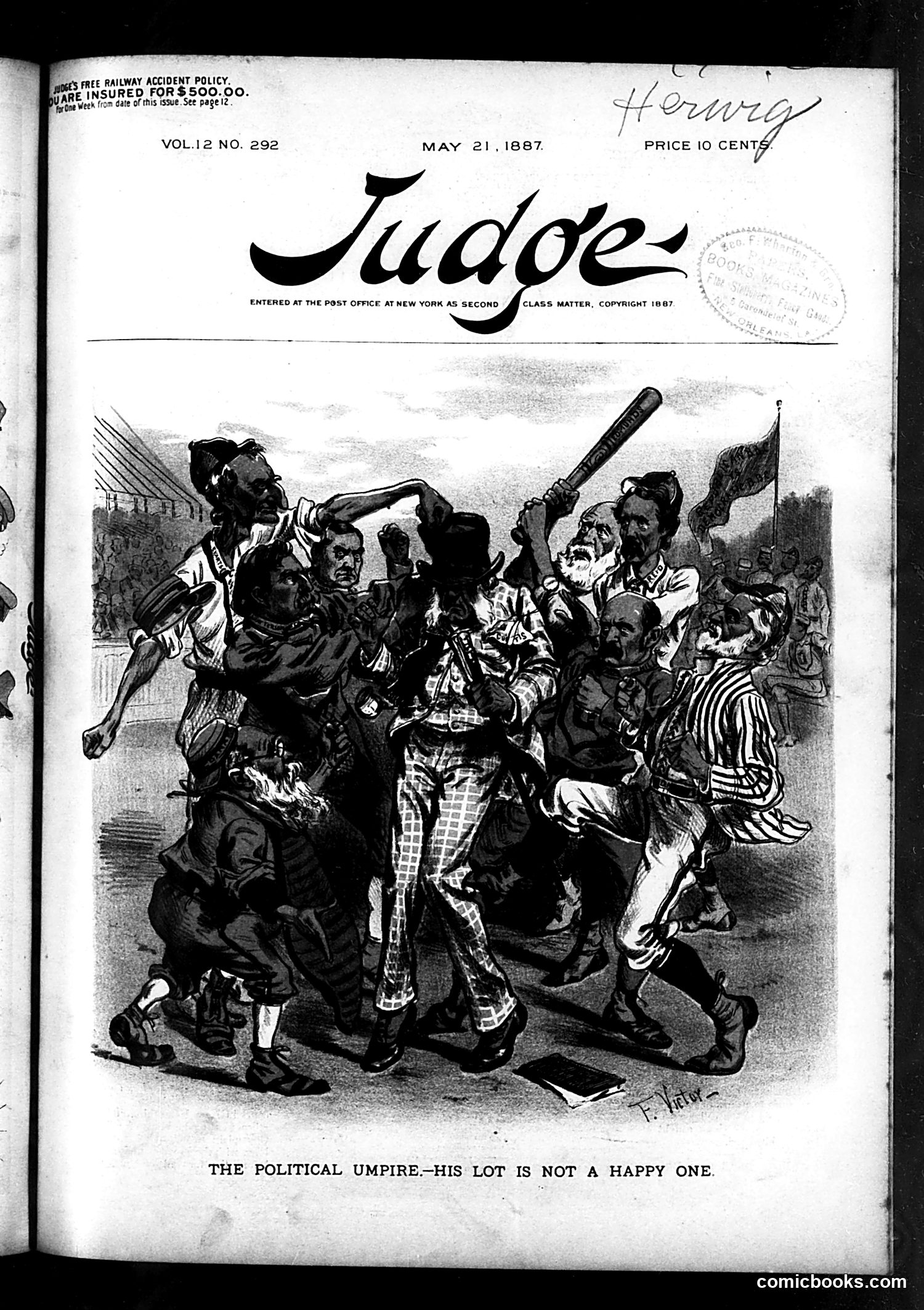 Judge — May 21, 1887 — page 1: Judge, 1887-05-21