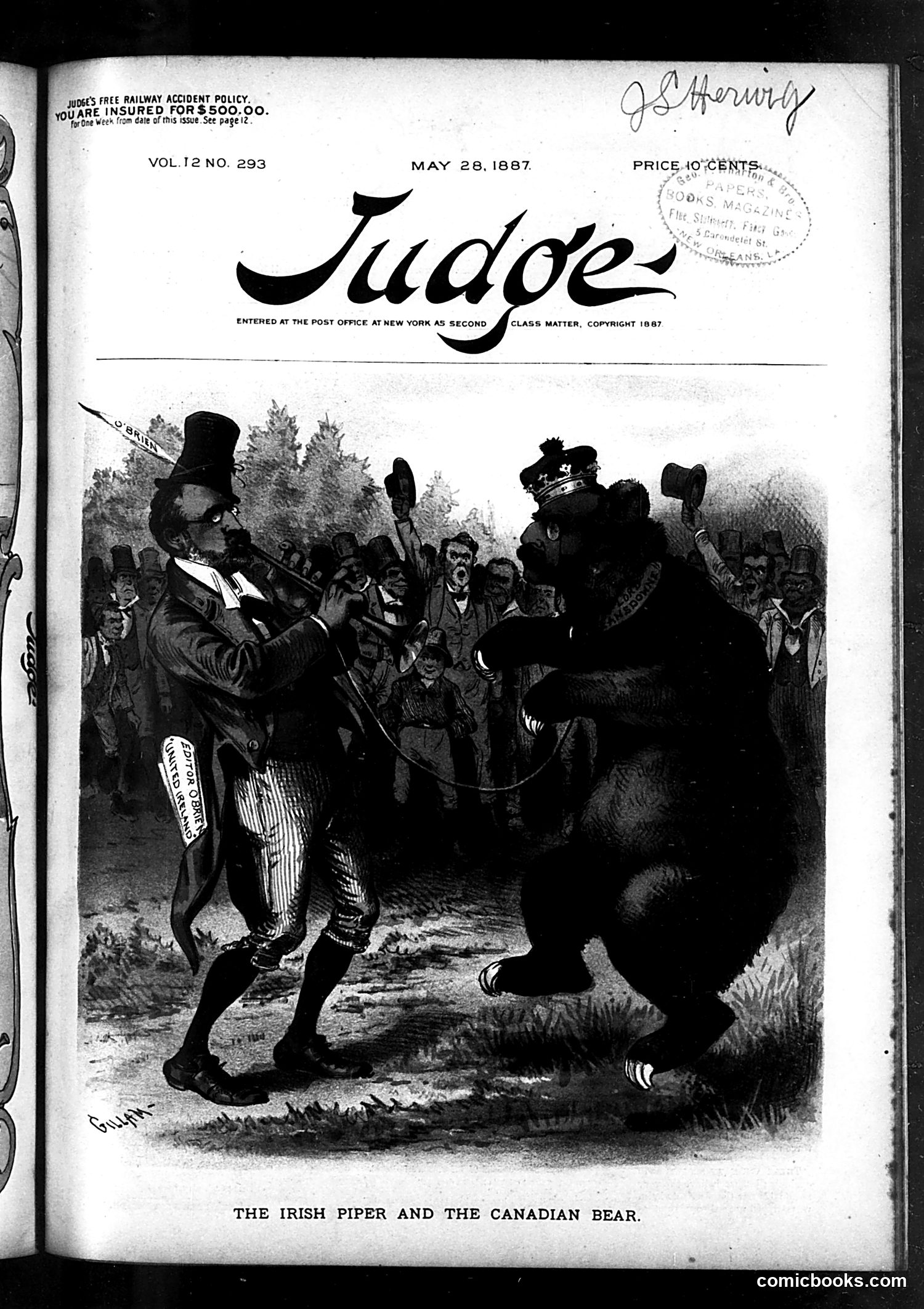 Judge — May 28, 1887 — page 1: Judge, 1887-05-28