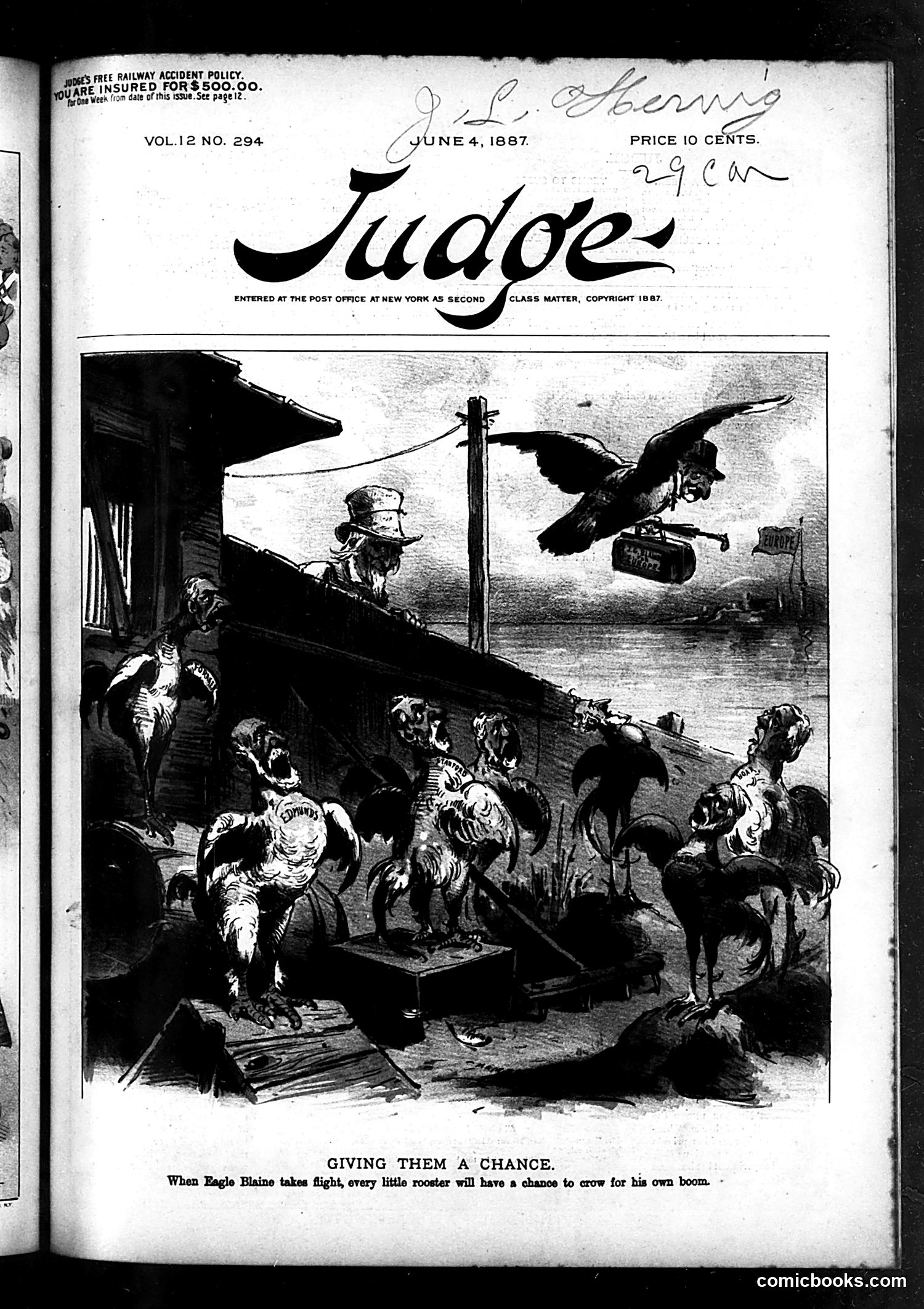 Judge — June 4, 1887 — page 1: Judge, 1887-06-04