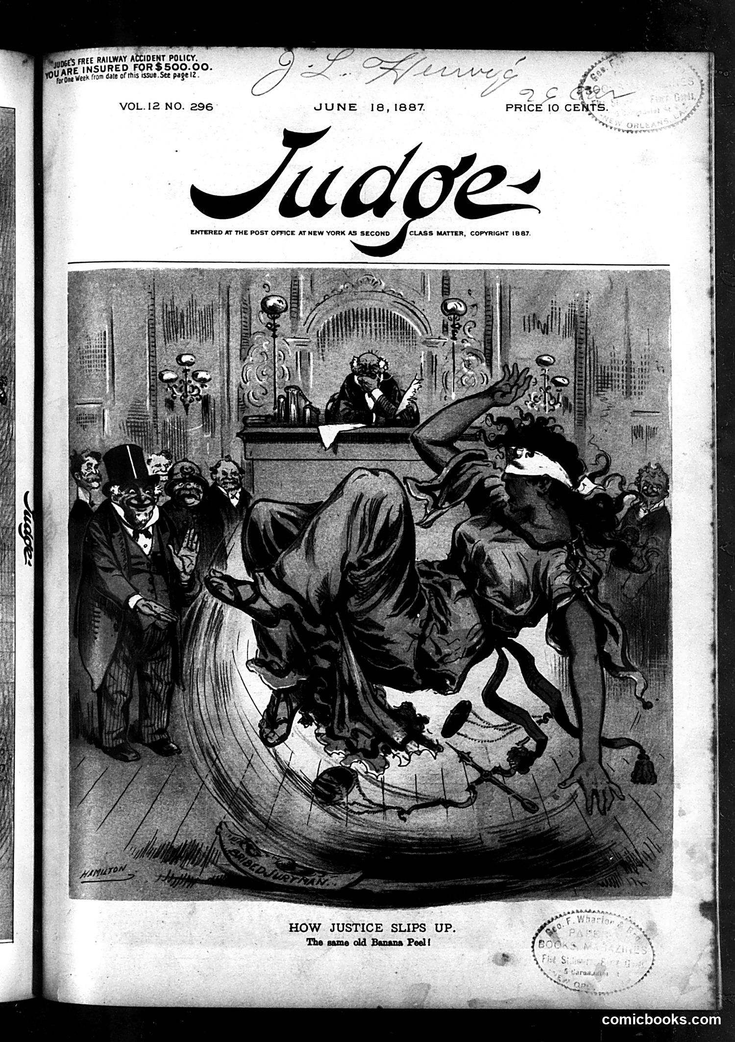 Judge — June 18, 1887 — page 1: Judge, 1887-06-18
