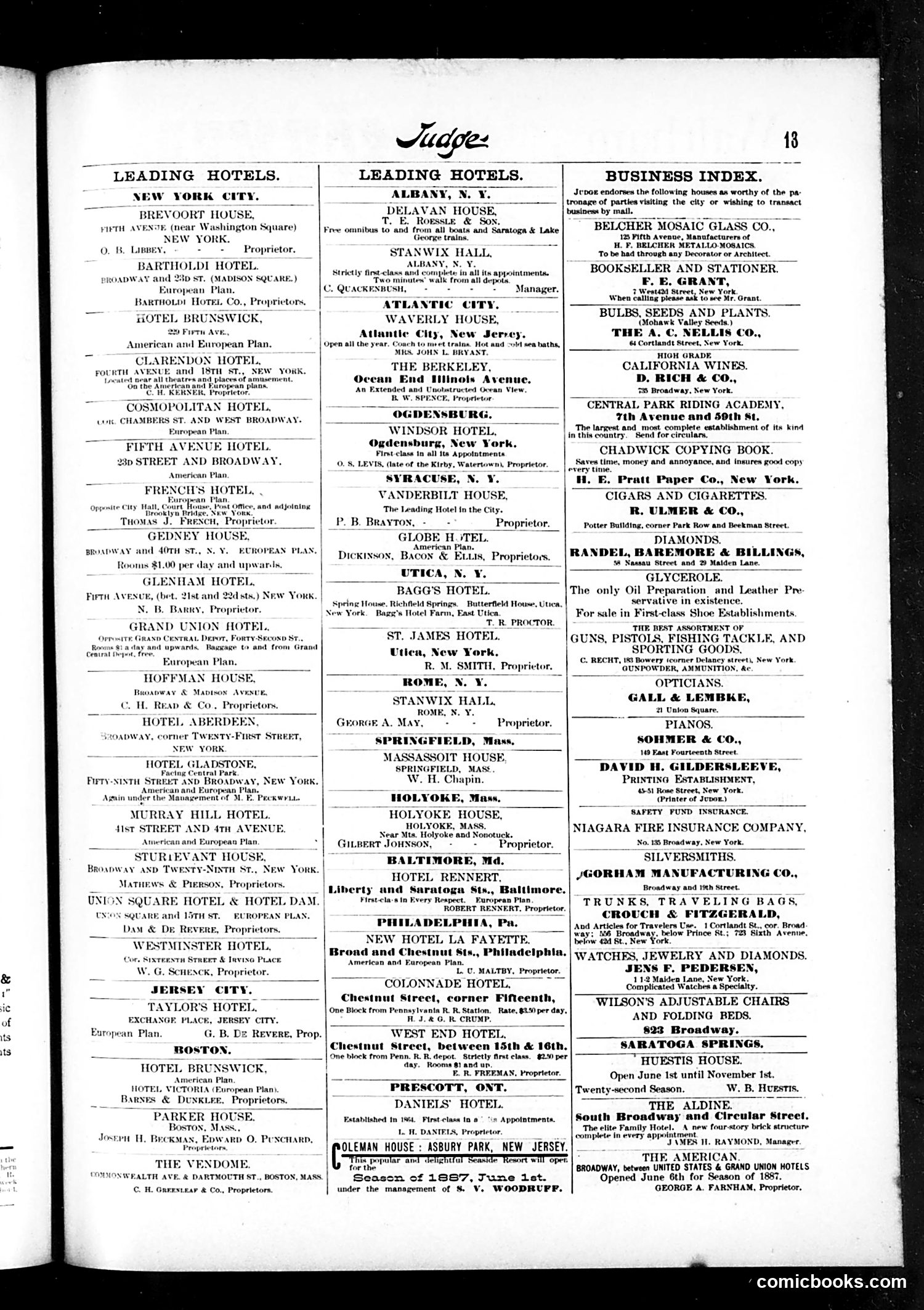 Judge — June 18, 1887 — page 13