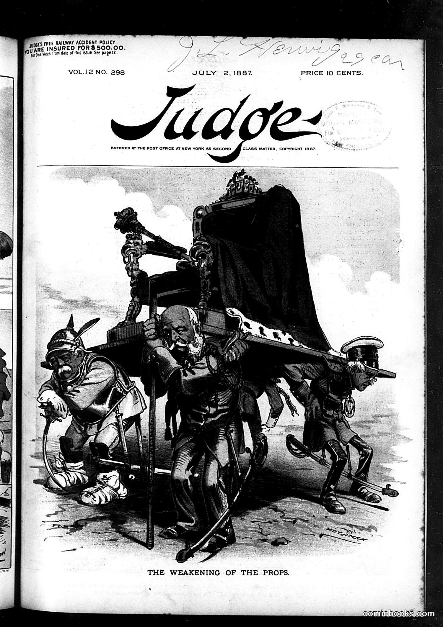 Judge — July 2, 1887 — page 1: Judge, 1887-07-02