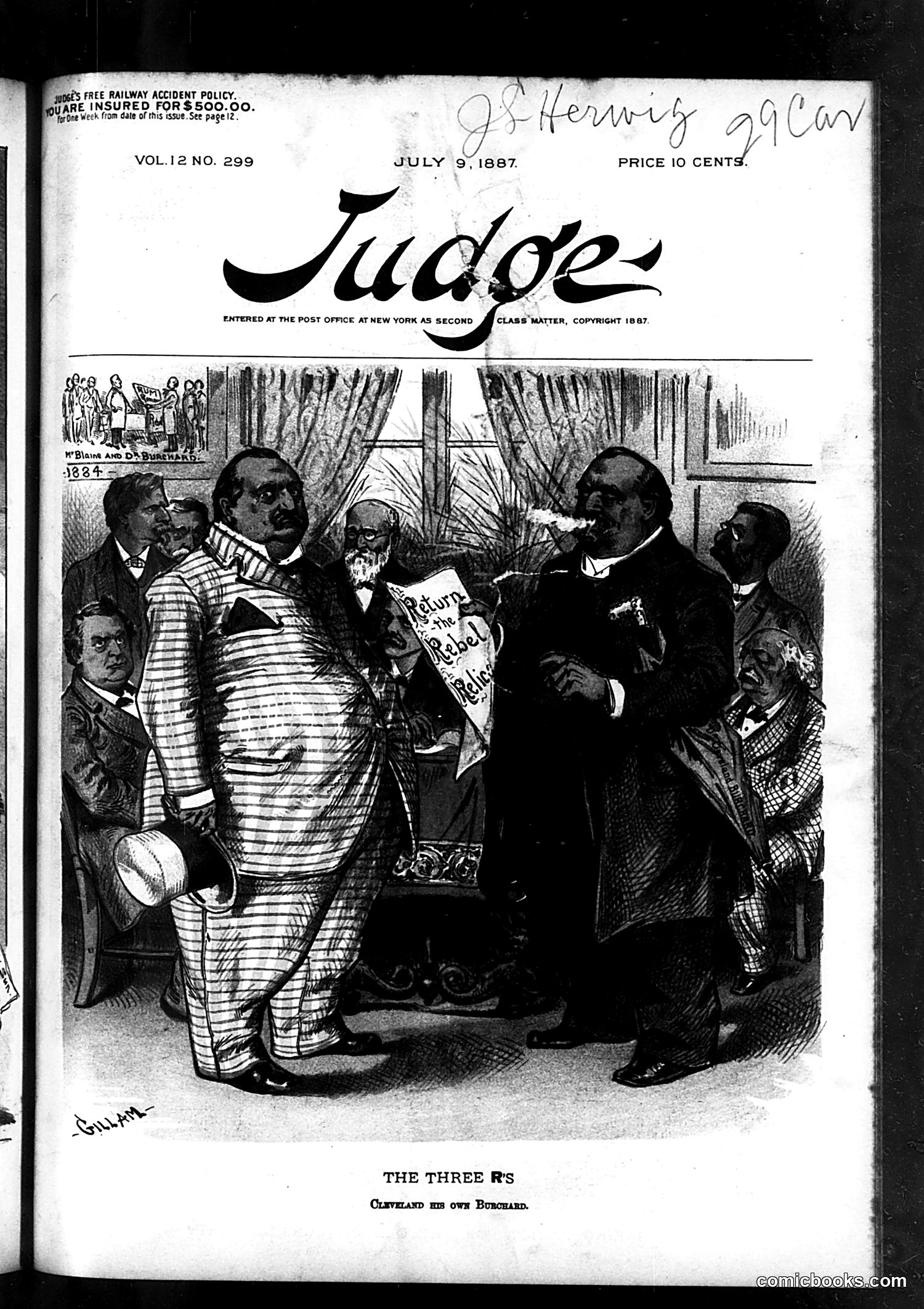 Judge — July 9, 1887 — page 1: Judge, 1887-07-09