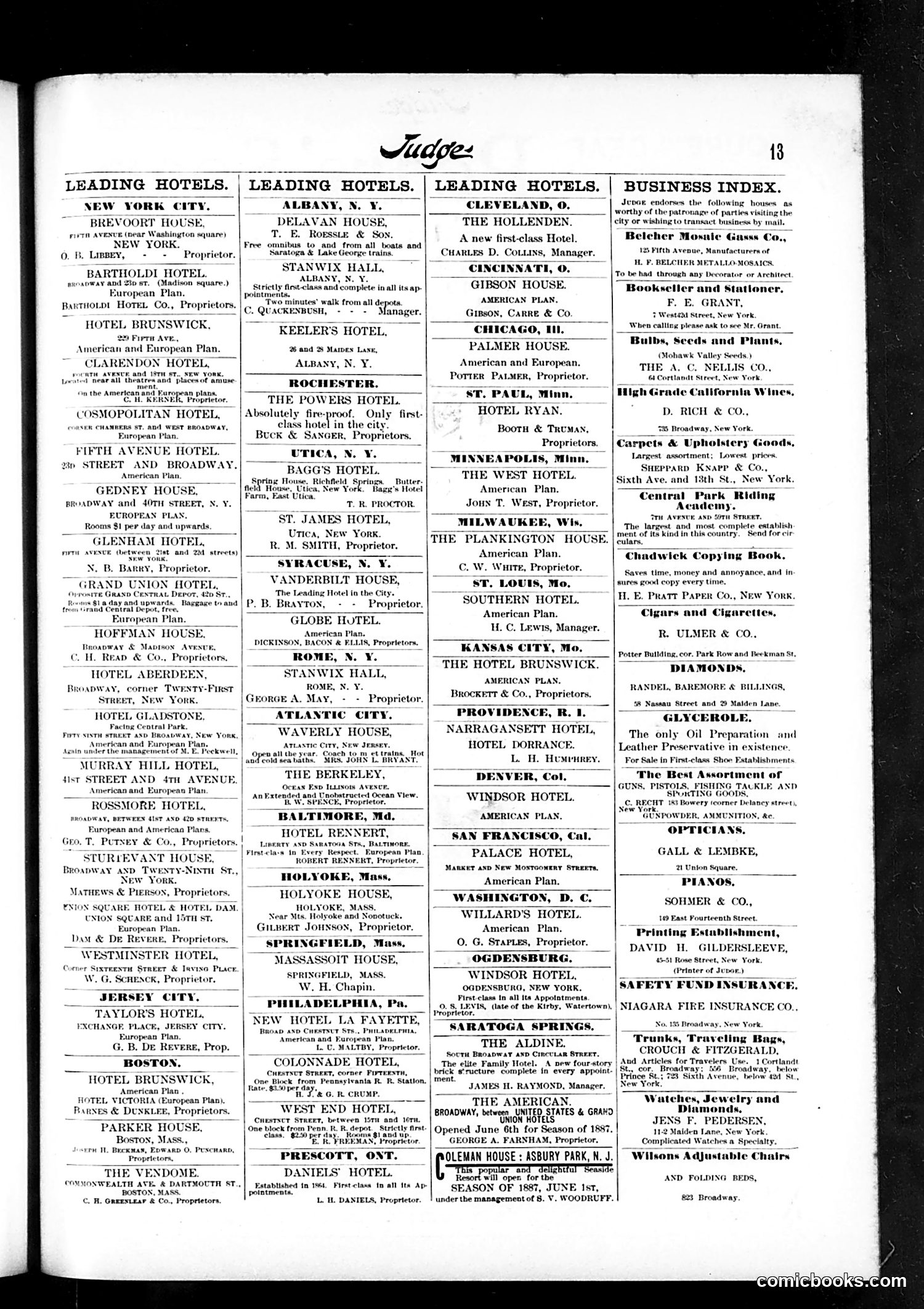 Judge — July 9, 1887 — page 13
