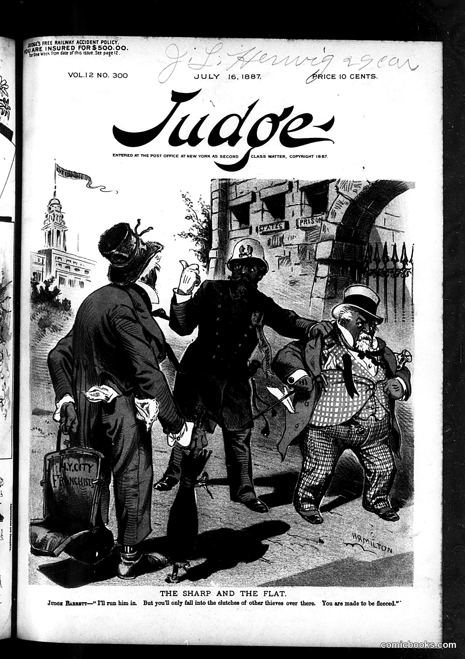 Judge — July 16, 1887 — page 1: Judge, 1887-07-16