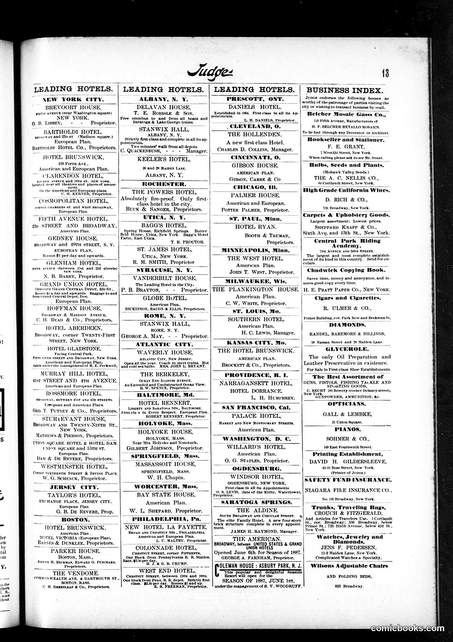 Judge — July 16, 1887 — page 13