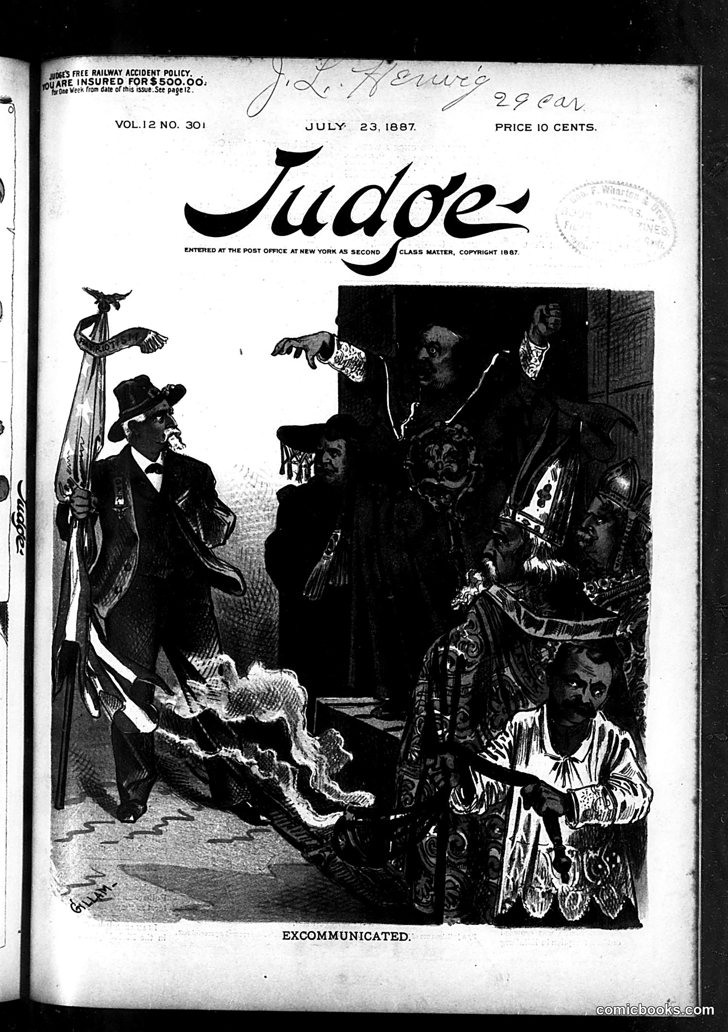 Judge — July 23, 1887 — page 1: Judge, 1887-07-23