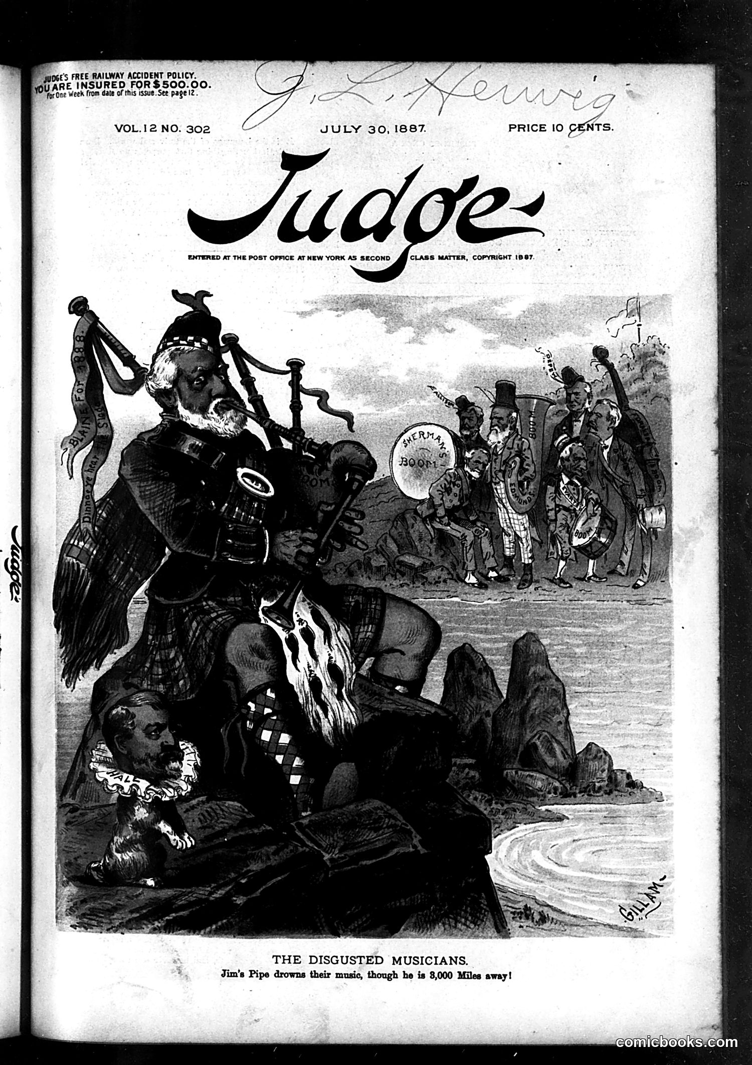 Judge — July 30, 1887 — page 1: Judge, 1887-07-30
