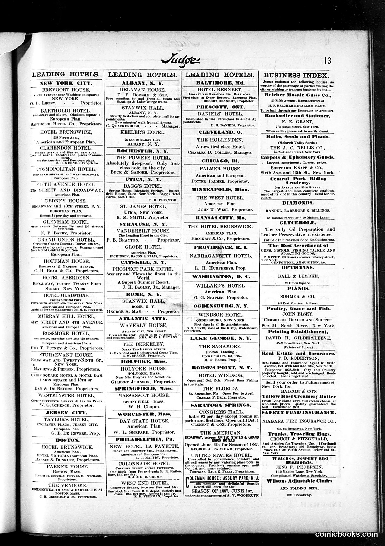 Judge — August 13, 1887 — page 13