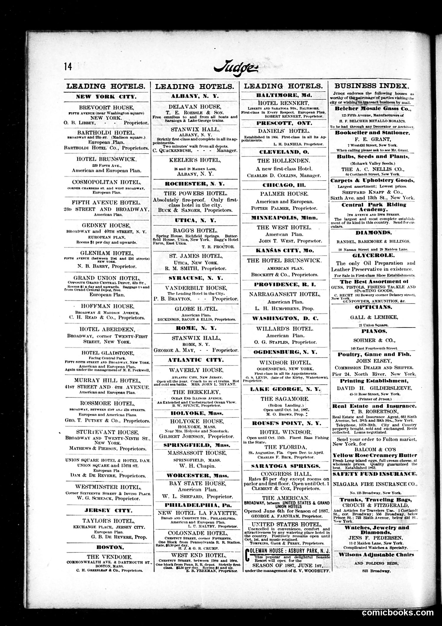Judge — August 27, 1887 — page 14