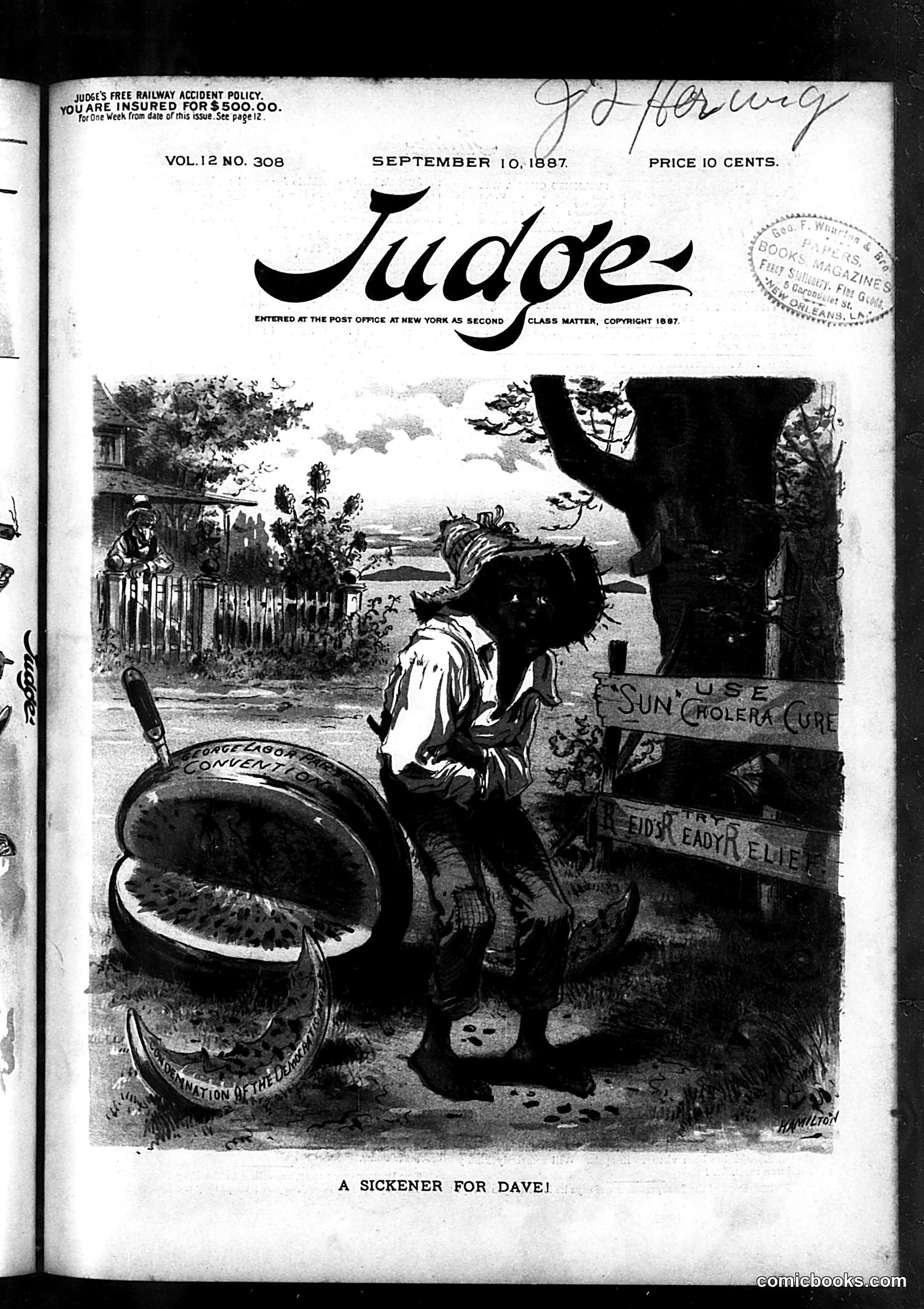 Judge — September 10, 1887 — page 1: Judge, 1887-09-10