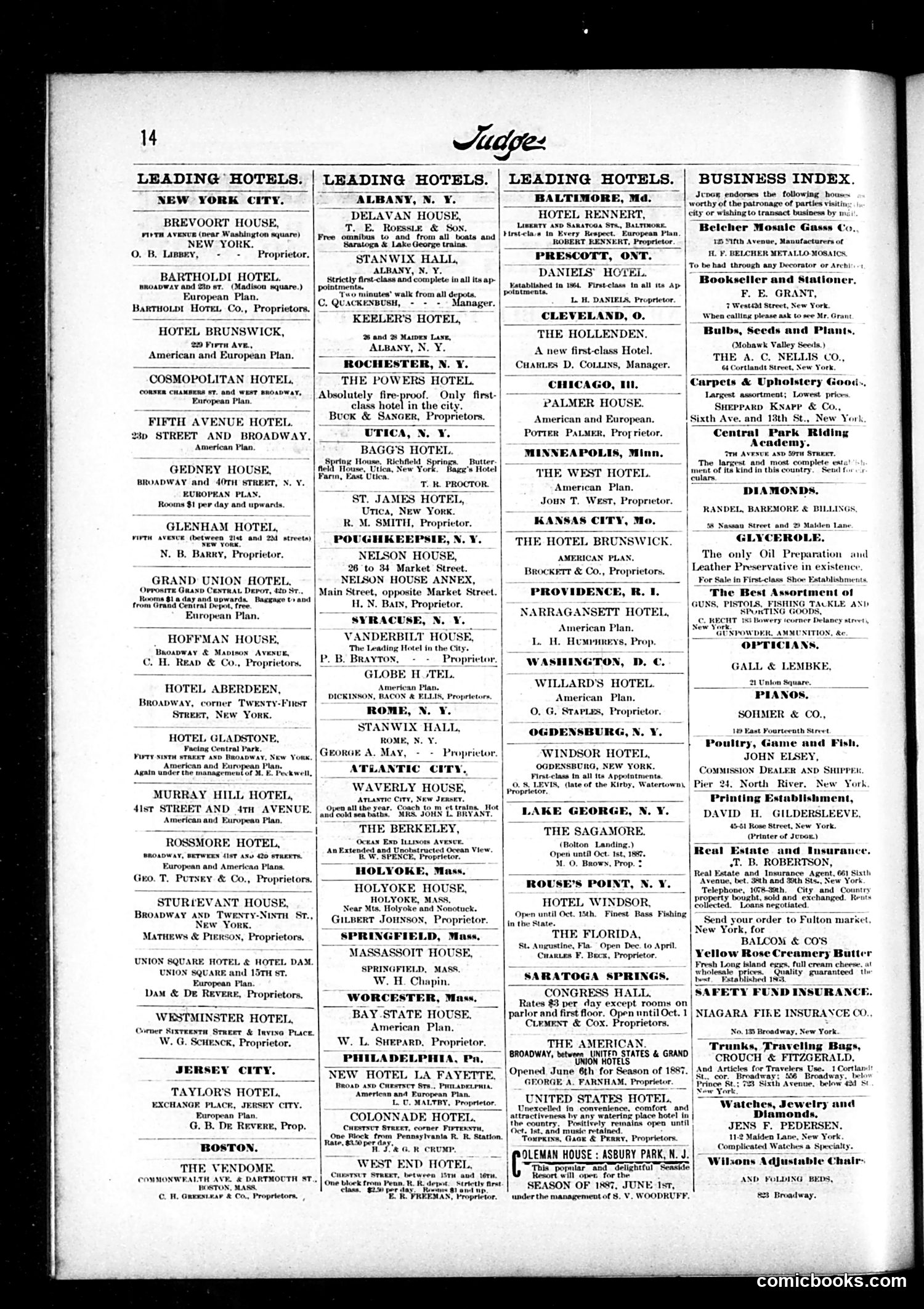 Judge — September 10, 1887 — page 14