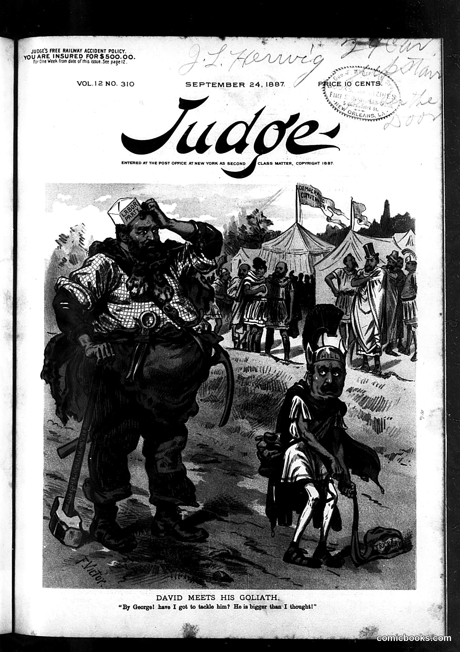 Judge — September 24, 1887 — page 1: Judge, 1887-09-24