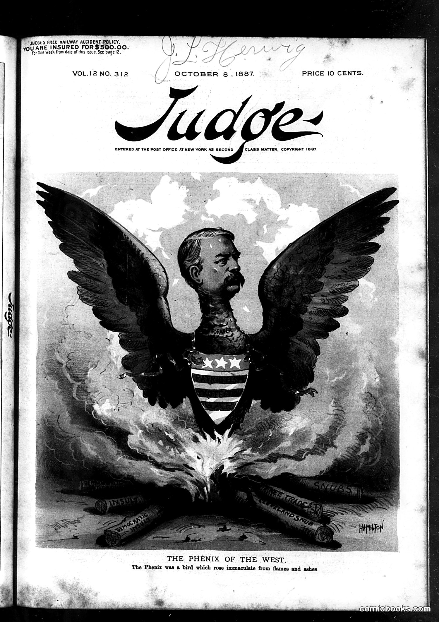Judge — October 8, 1887 — page 1: Judge, 1887-10-08