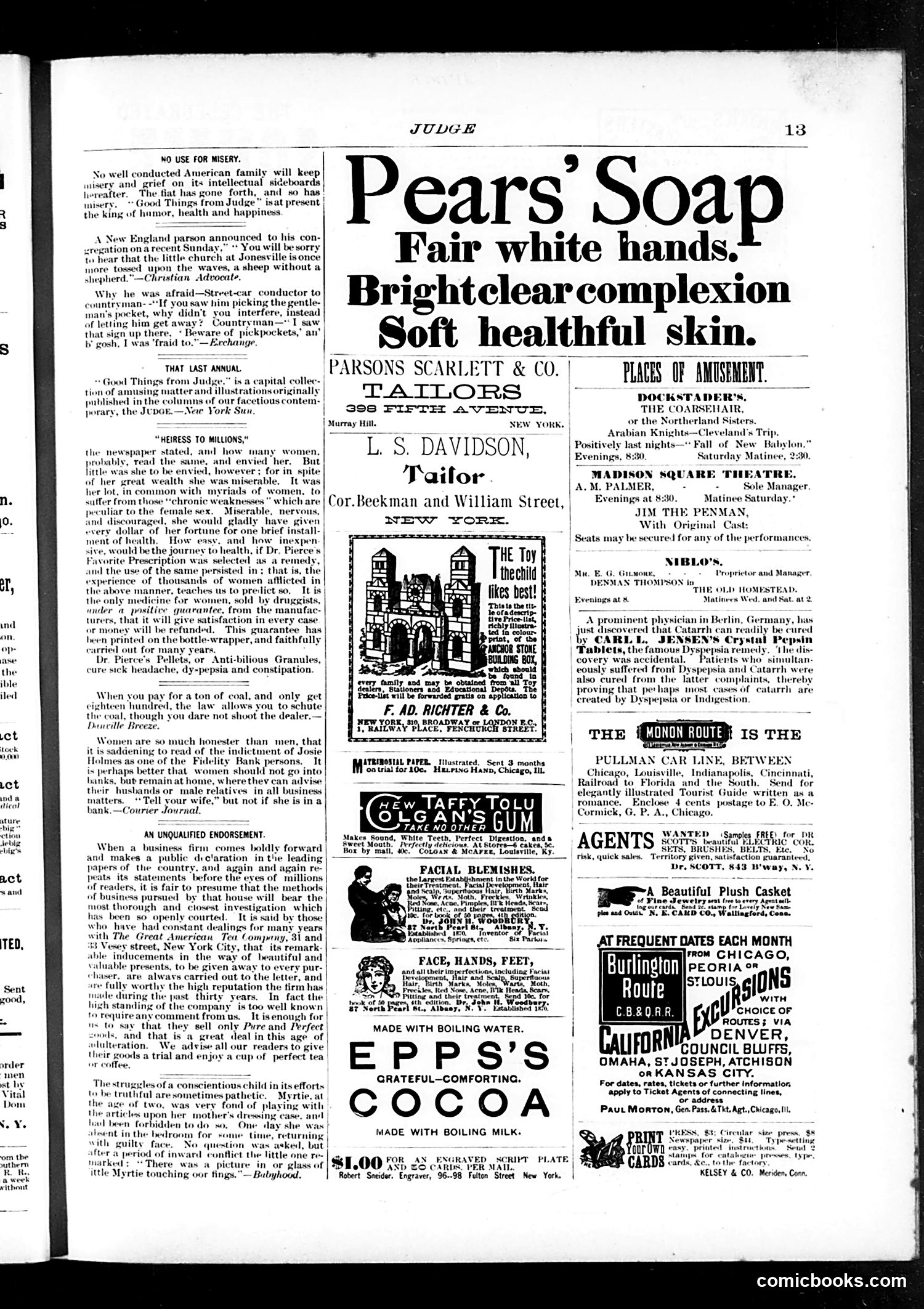 Judge — November 5, 1887 — page 13