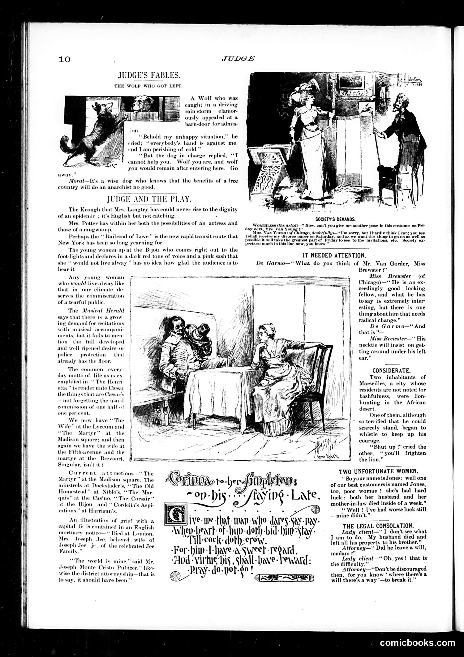Judge — November 19, 1887 — page 10