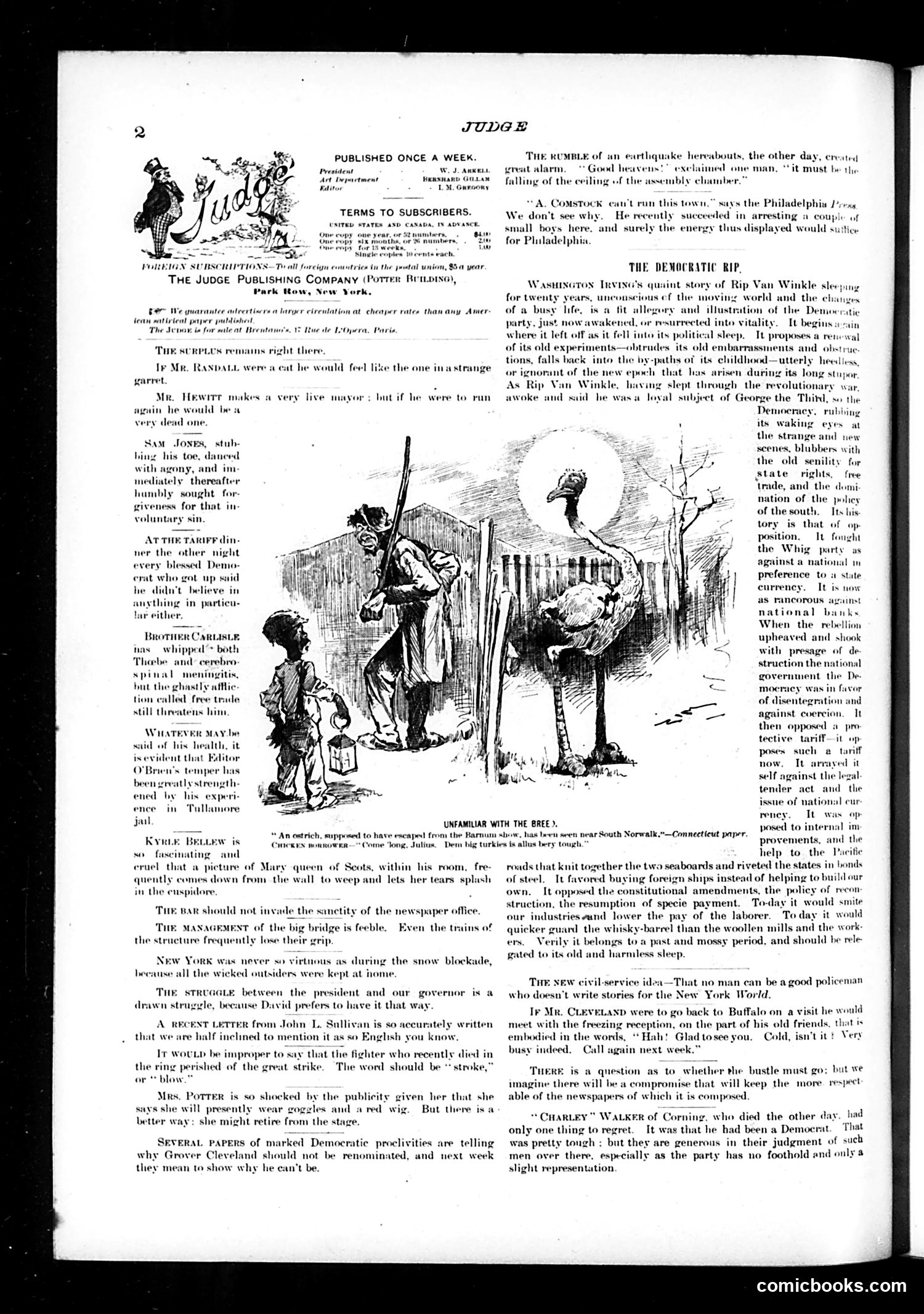Judge — February 11, 1888 — page 2: Judge, 1888-02-11
