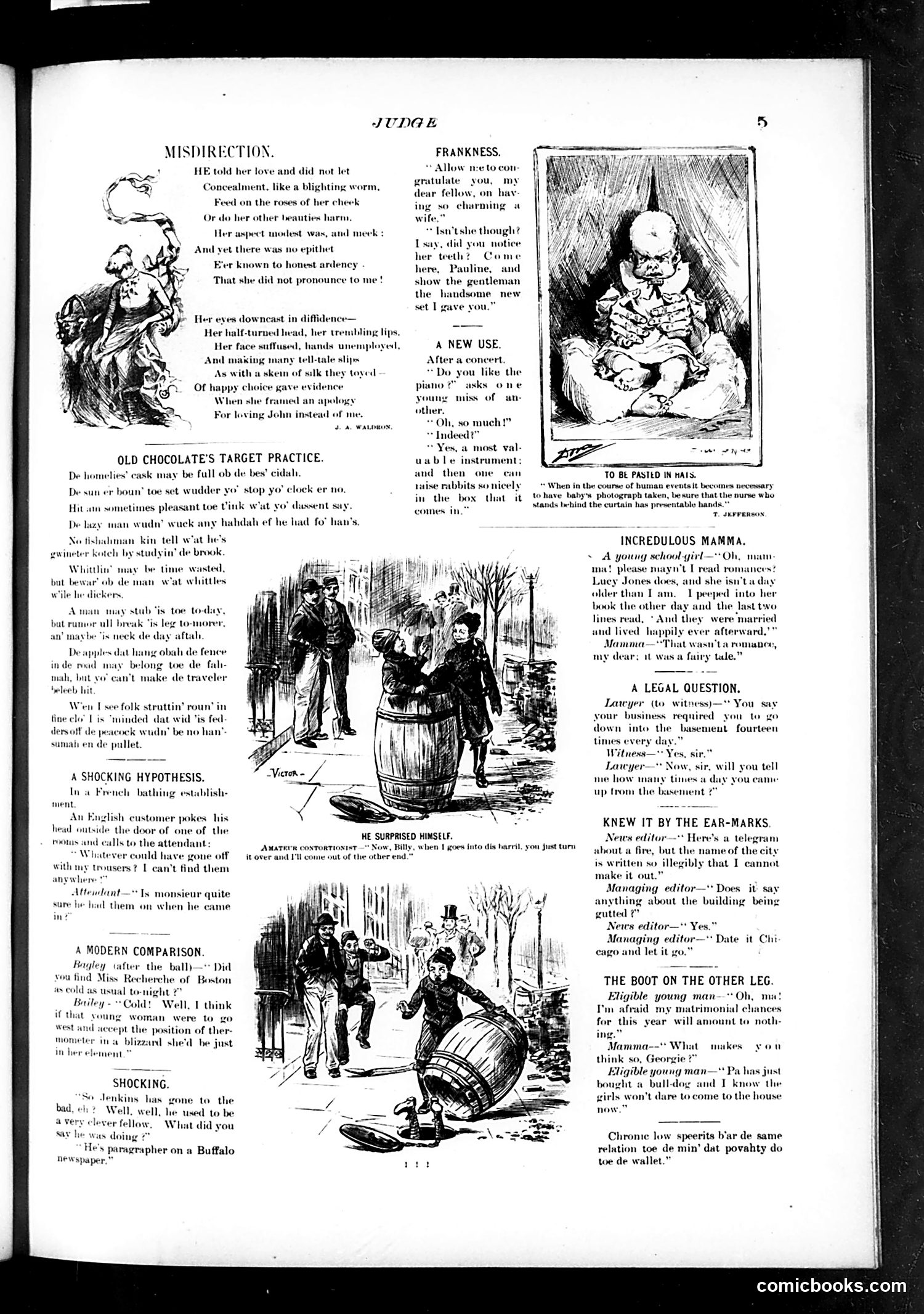 Judge — February 25, 1888 — page 5: Judge, 1888-02-25