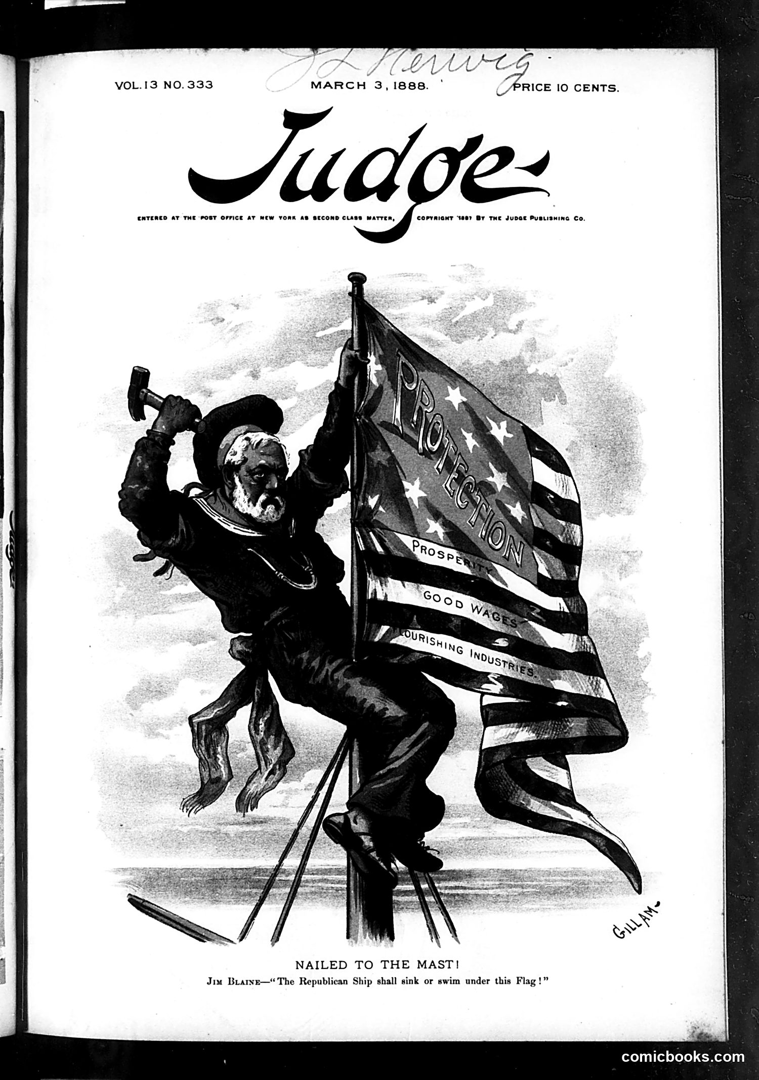 Judge — March 3, 1888 — page 1: Judge, 1888-03-03
