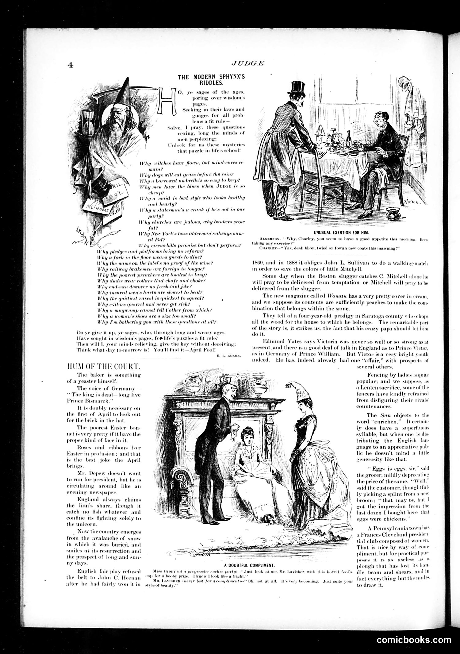 Judge — March 31, 1888 — page 4: Judge, 1888-03-31
