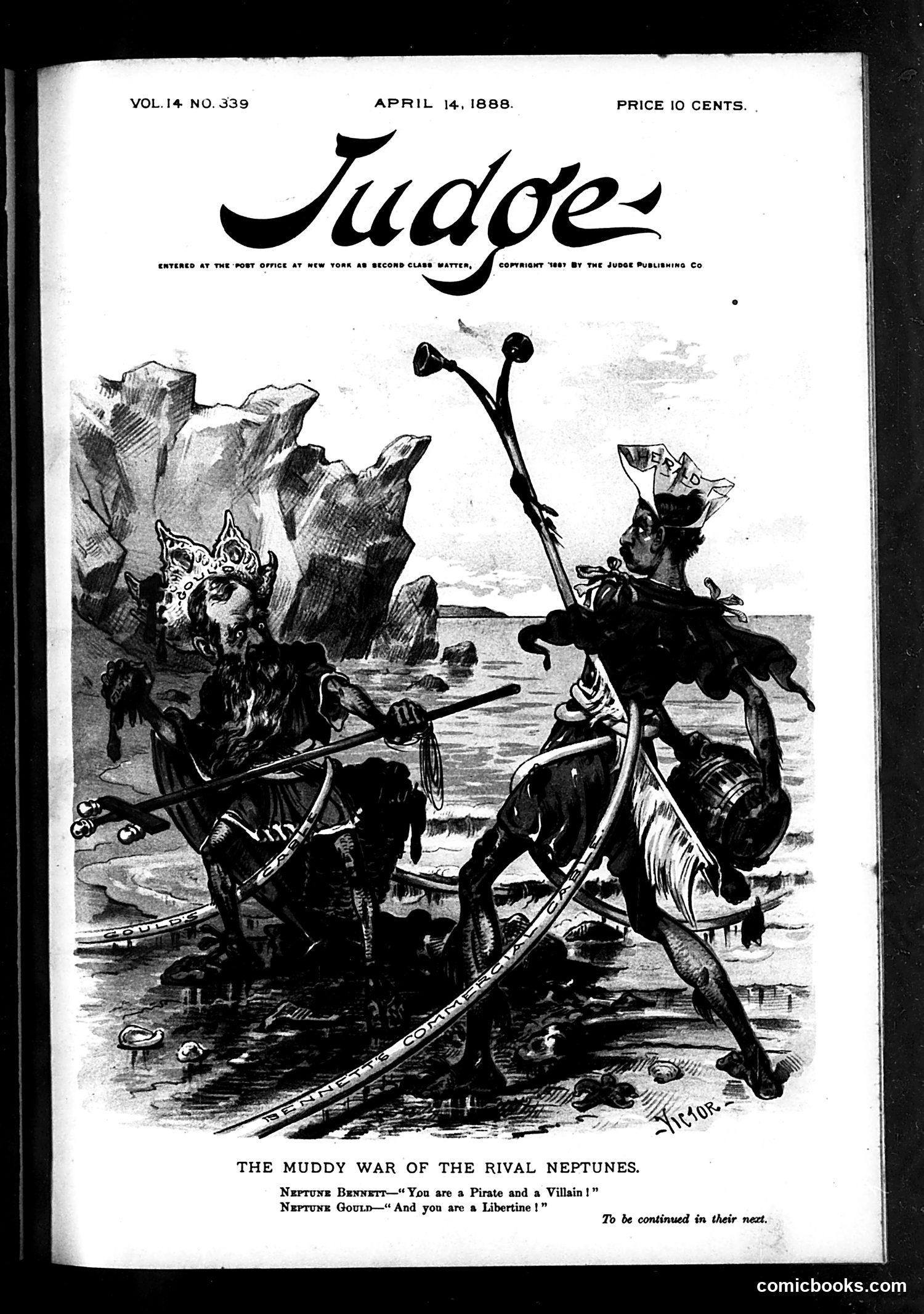 Judge — April 14, 1888 — page 1: Judge, 1888-04-14