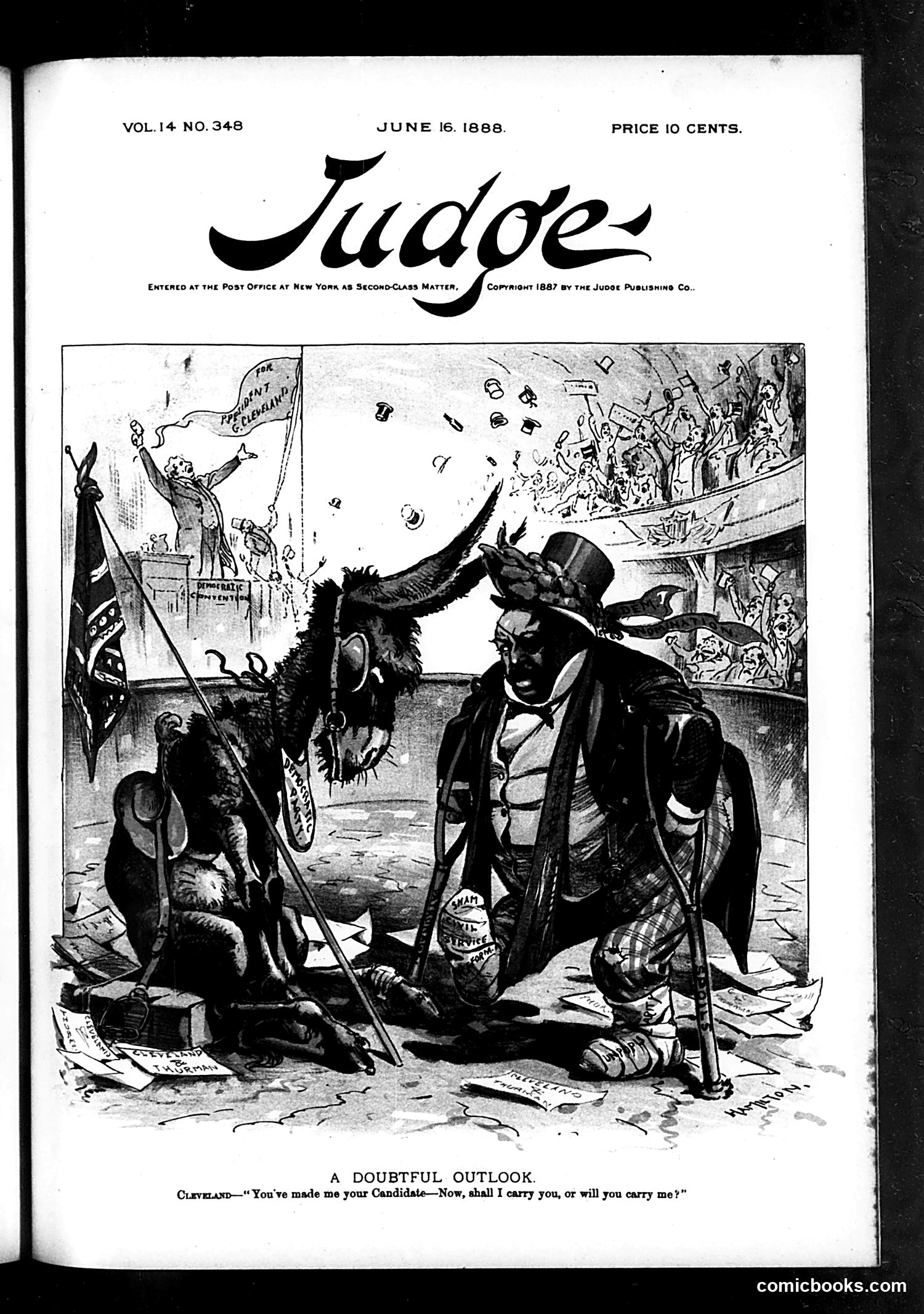 Judge — June 16, 1888 — page 1: Judge, 1888-06-16